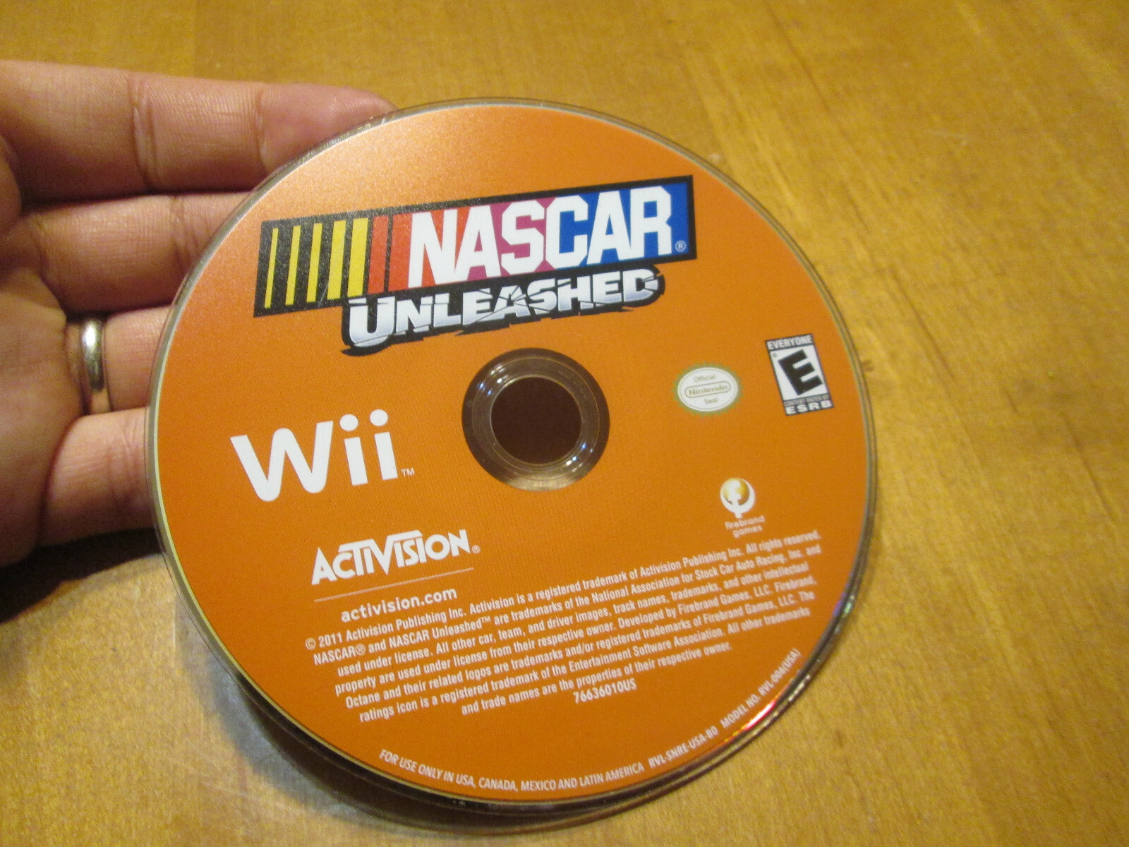 NASCAR Unleashed NINTENDO WII ONLY DISC AS PHOTOS WORKS