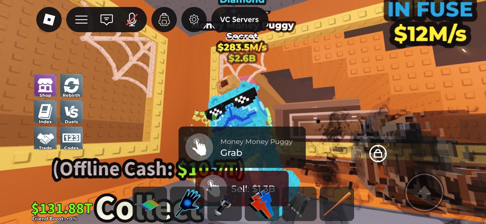 Roblox Gameplay Screenshot “Money Money Buggy Grab” – Online Playability