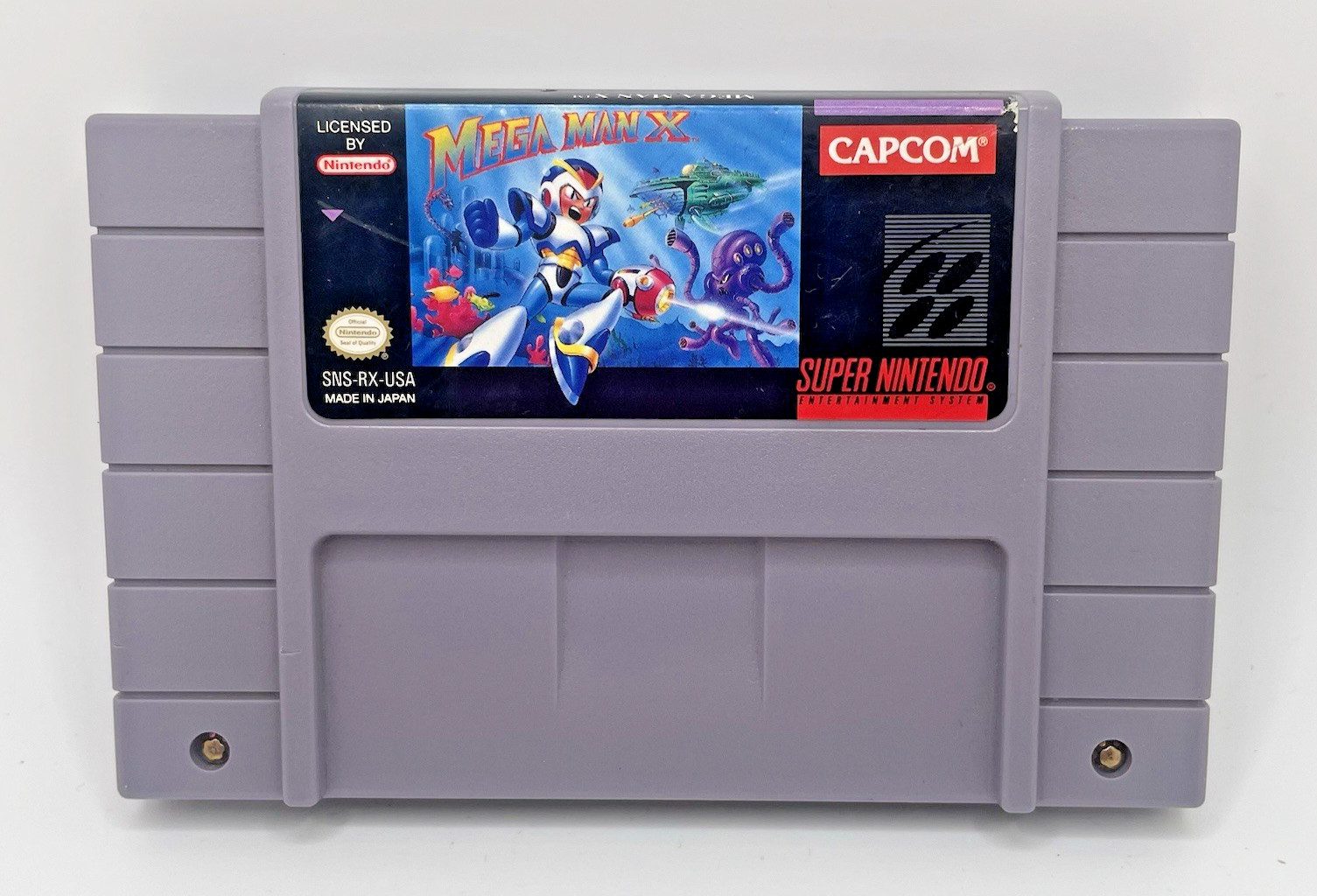Mega Man X Capcom Super Nintendo SNES Game Cartridge *PREOWNED* – #E61
