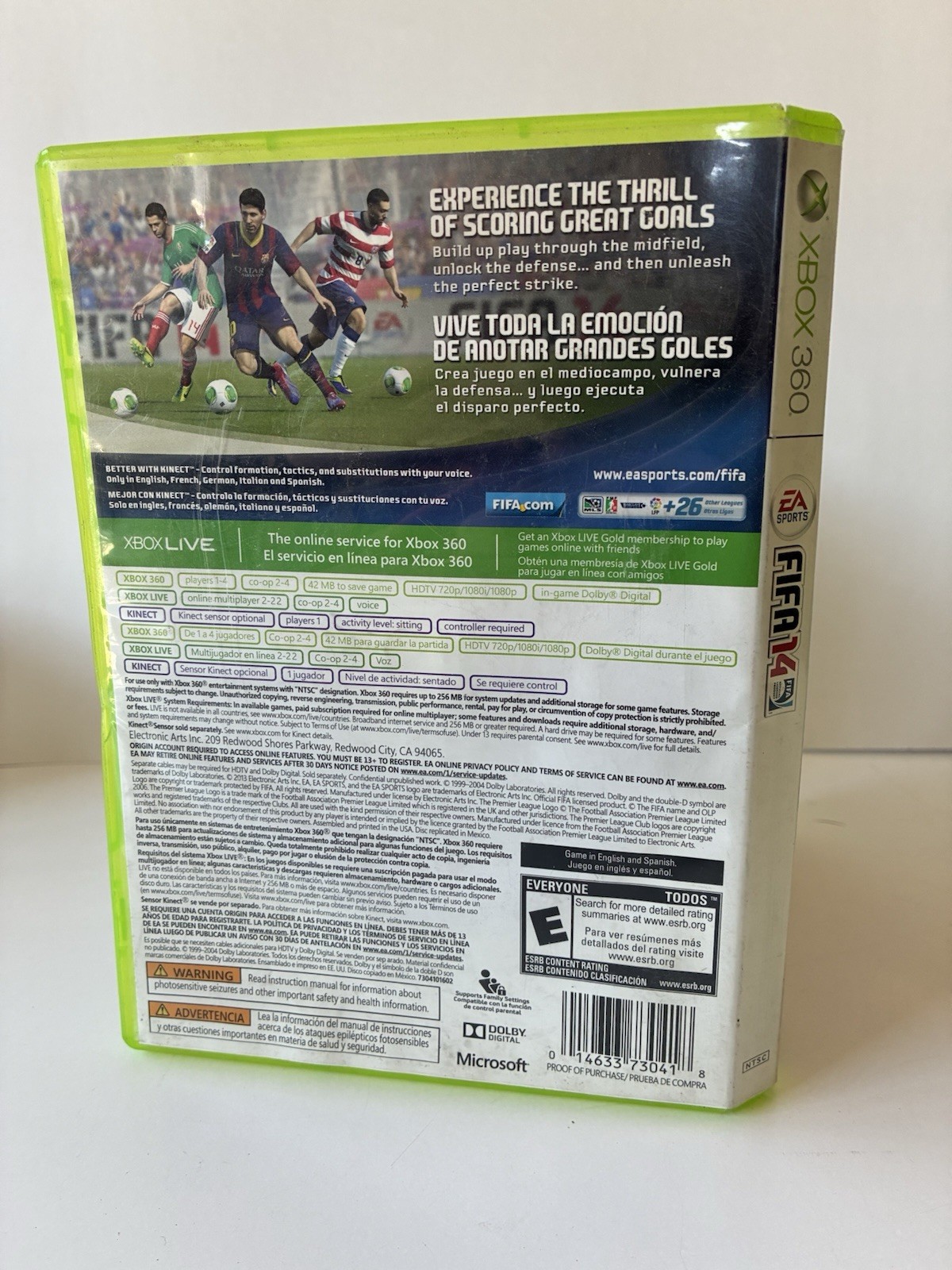 FIFA 14 (Microsoft Xbox 360, 2013) TESTED CIB Includes Manual
