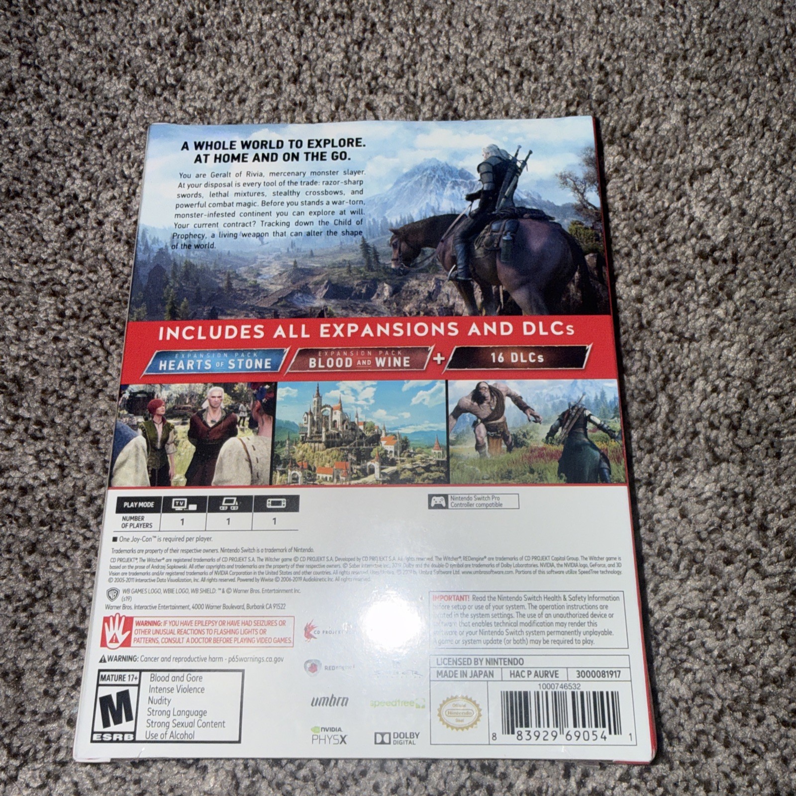 The Witcher 3 Complete BOXED EDITION-Nintendo Switch 🔥 NEW SEALED🔥