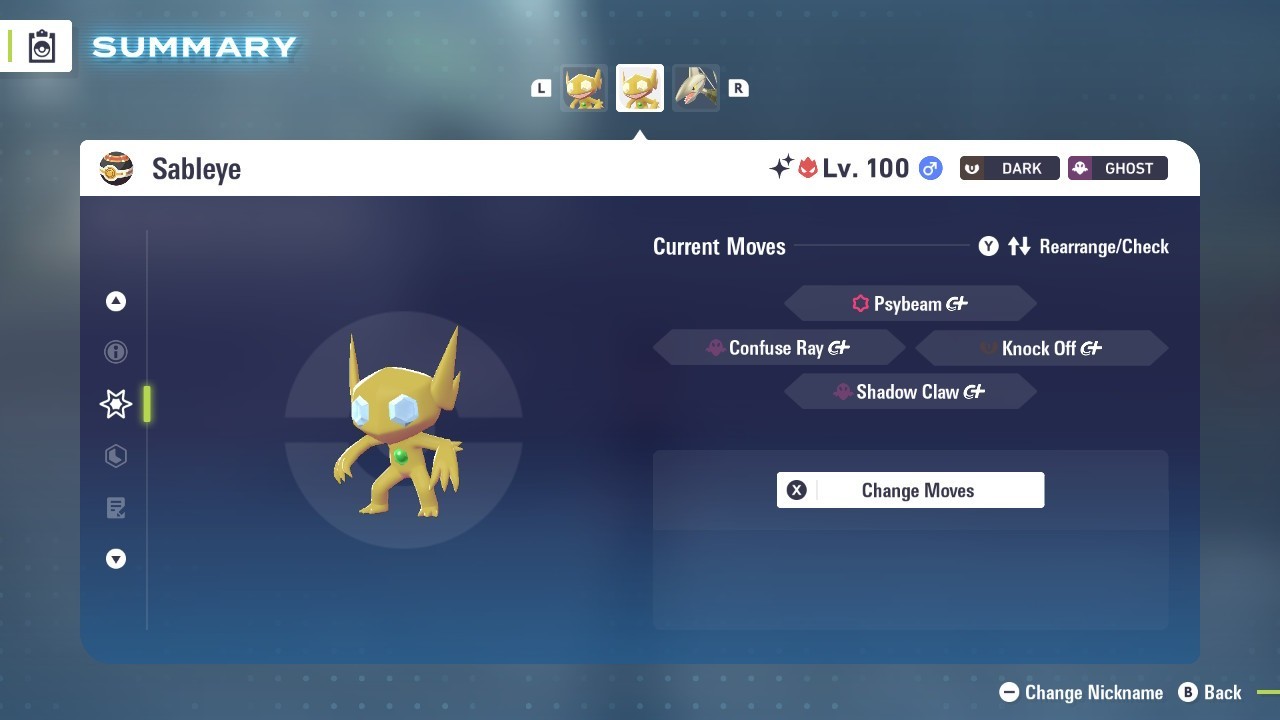 Sableye Shiny Alpha 6IVs Battle Ready – Legends ZA