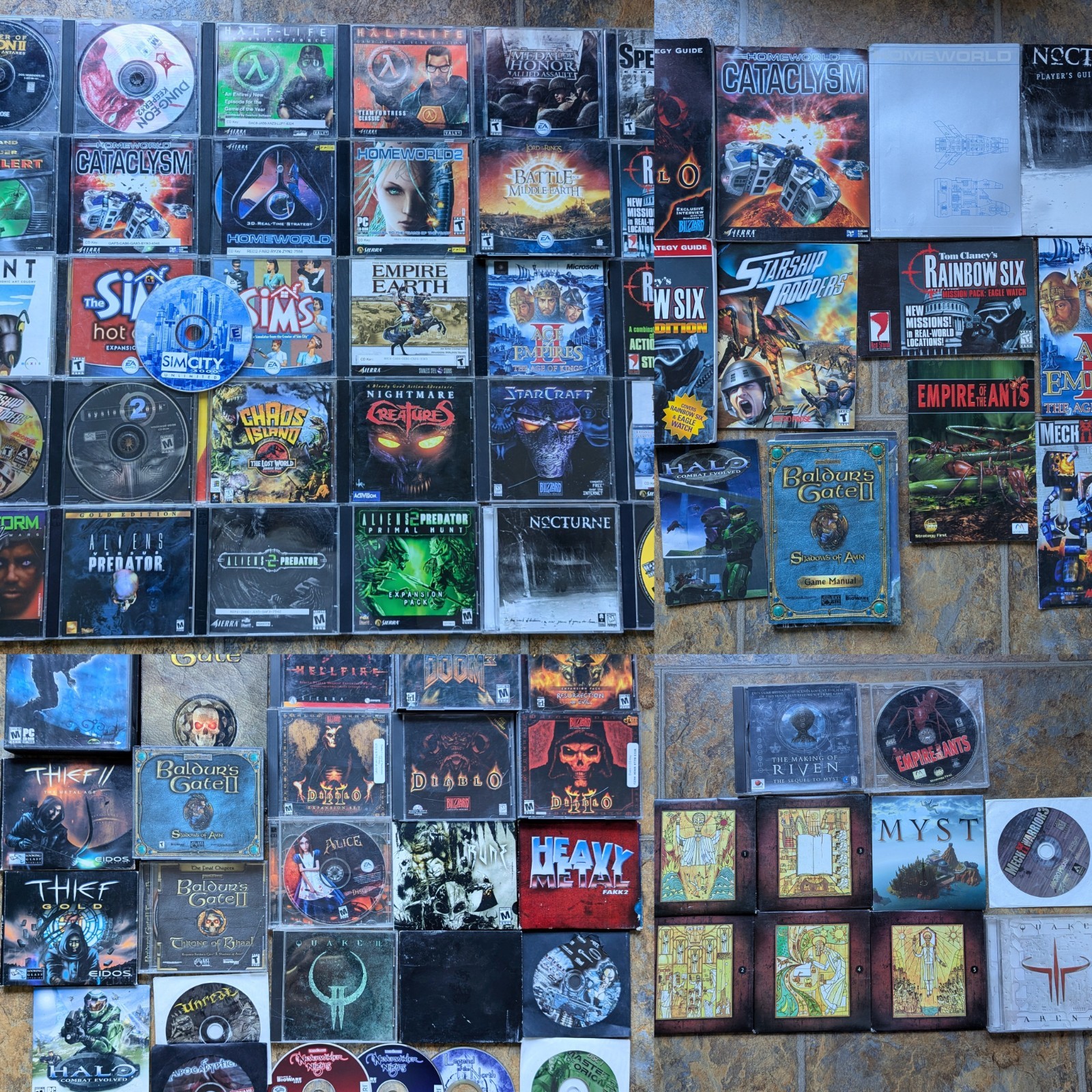 👀HUGE 90s/Y2K PC/Video Game Collection – System Shock, Alice, Diablo, Homeworld