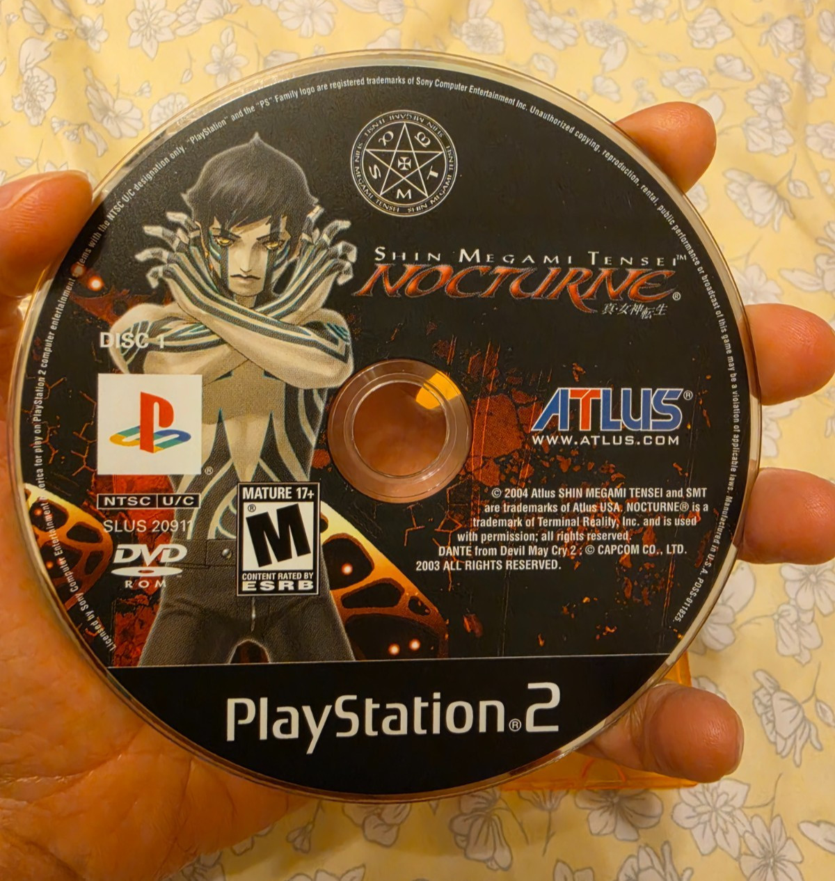 Shin Megami Tensei: Nocturne Ps2 2004 Disc ONLY
