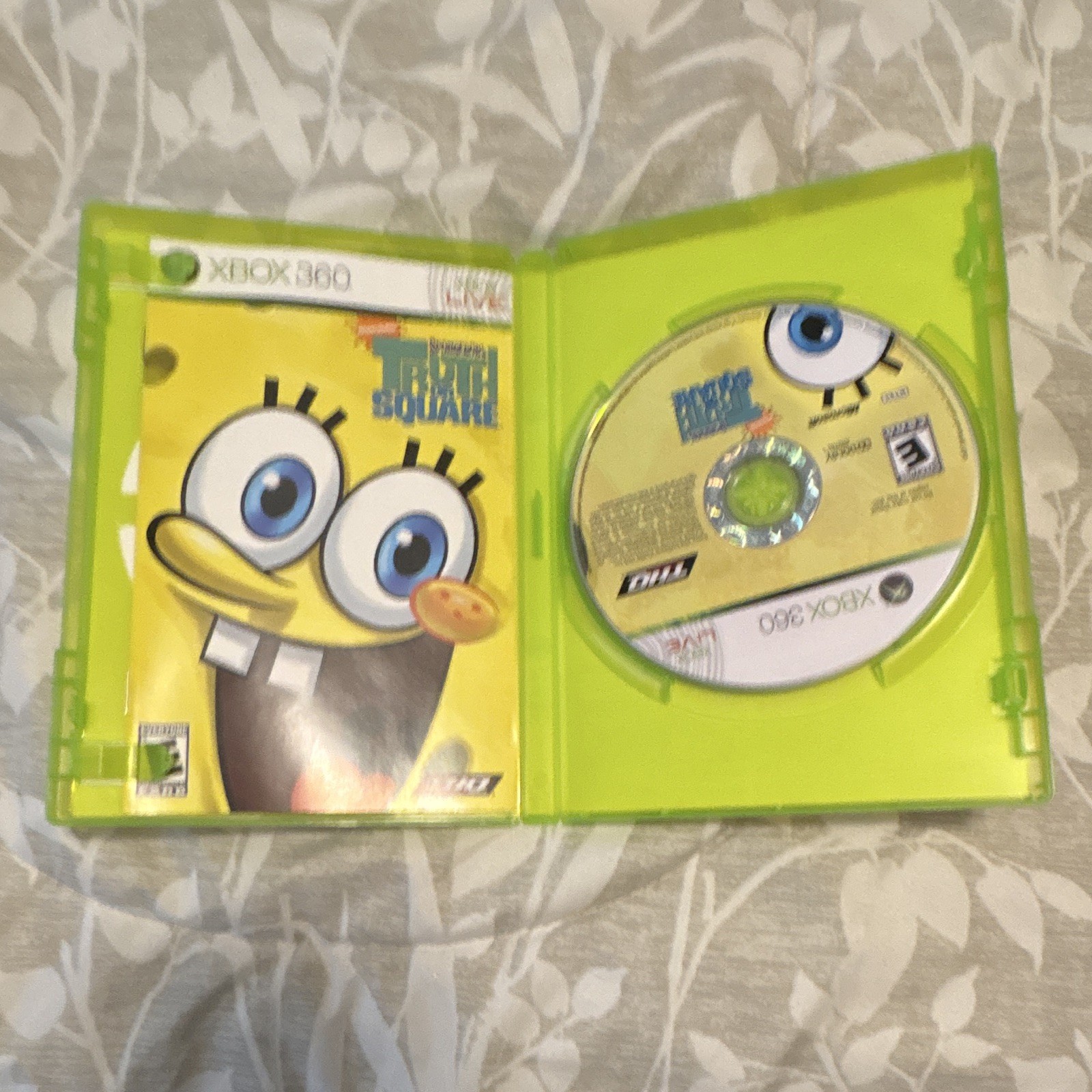 THQ SpongeBob’s Truth or Square Microsoft Xbox 360 E NTSC-U/C 2009 w/ Manual
