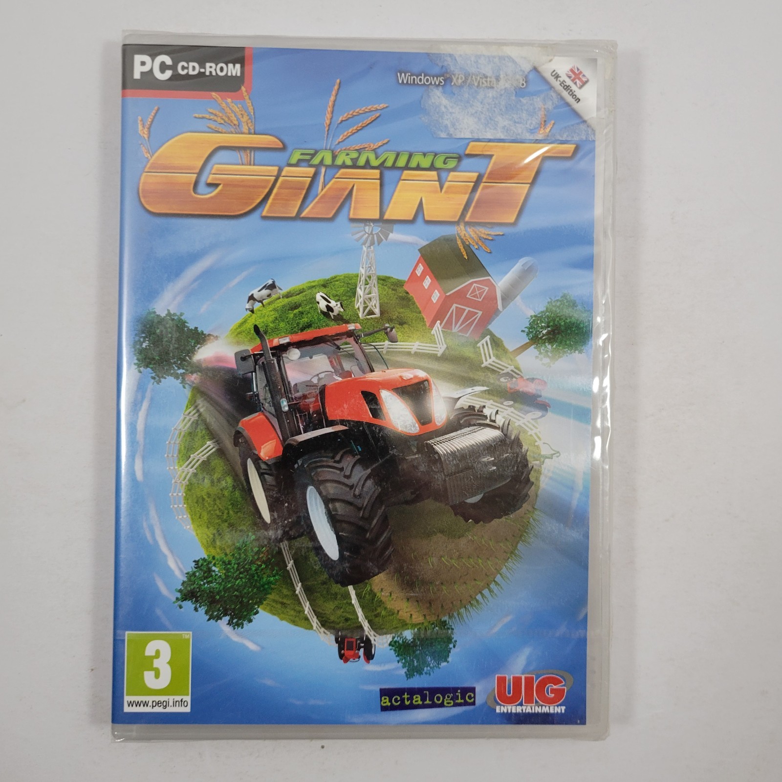 PC CD-ROM Farming Giant Actalogic UIG Pegi 3 Windows XP/Vista/7/8 2012 (New)