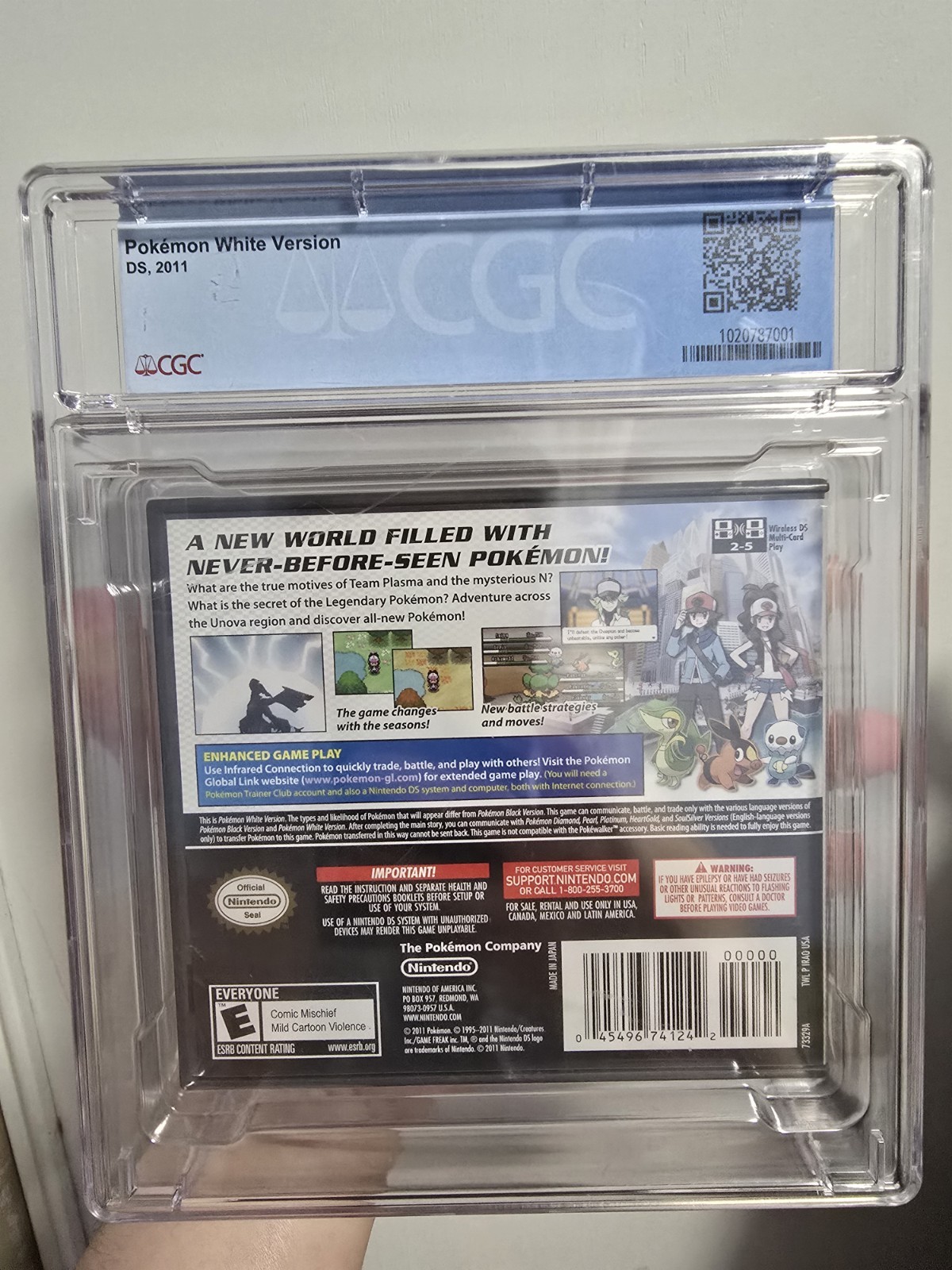(READ DESC) Pokemon White Version Nintendo DS Sealed CGC Graded 9.6 A+