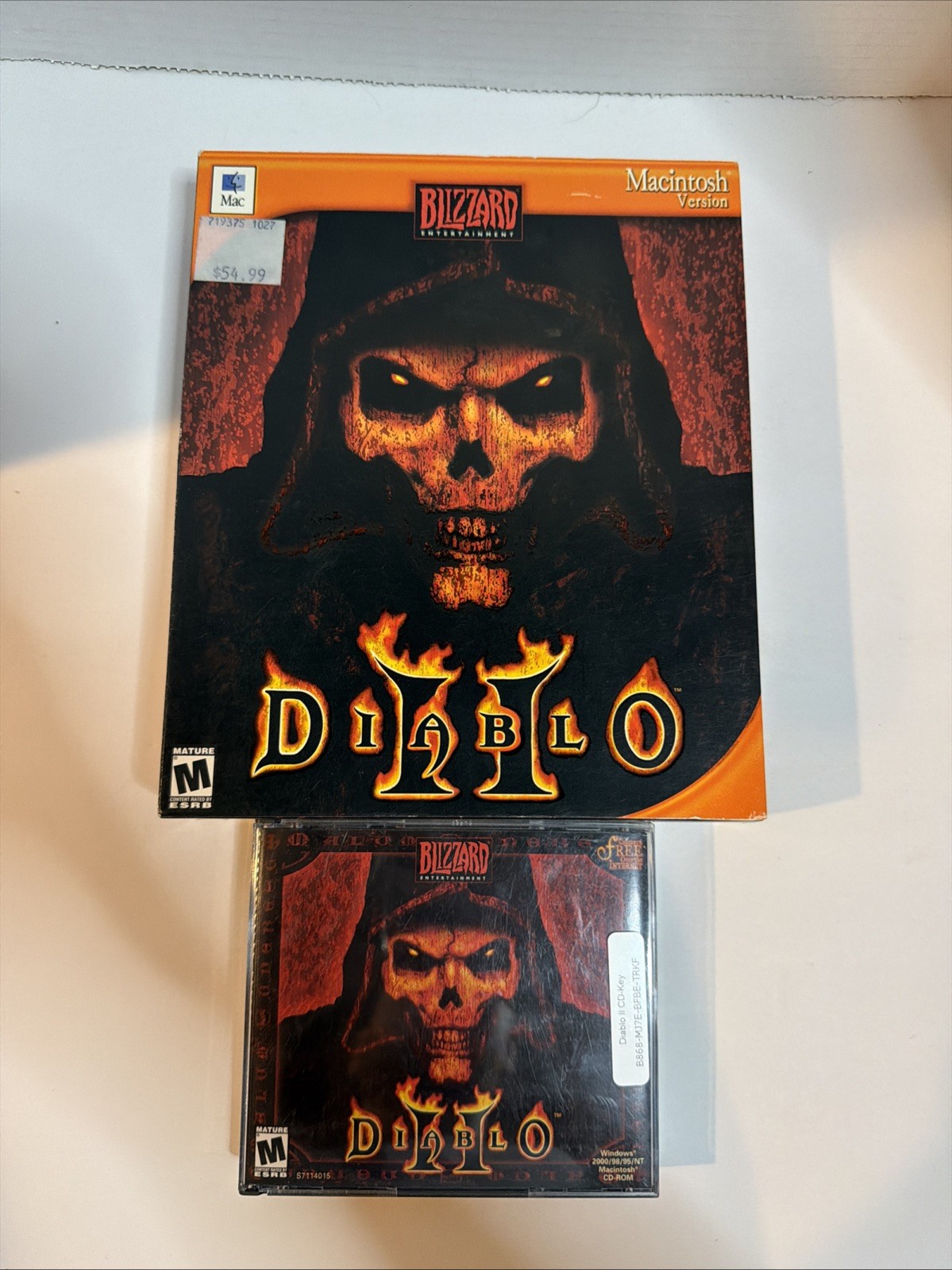 Diablo II Macintosh Version Blizzard Big BoxGame