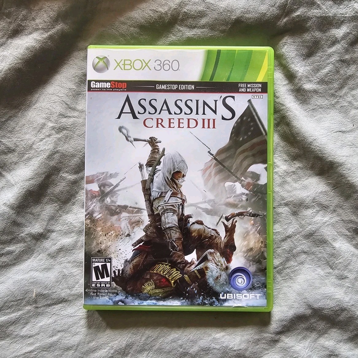 Assassin’s Creed III 3 GameStop Edition Xbox 360 CIB Complete 2-Disc Untested