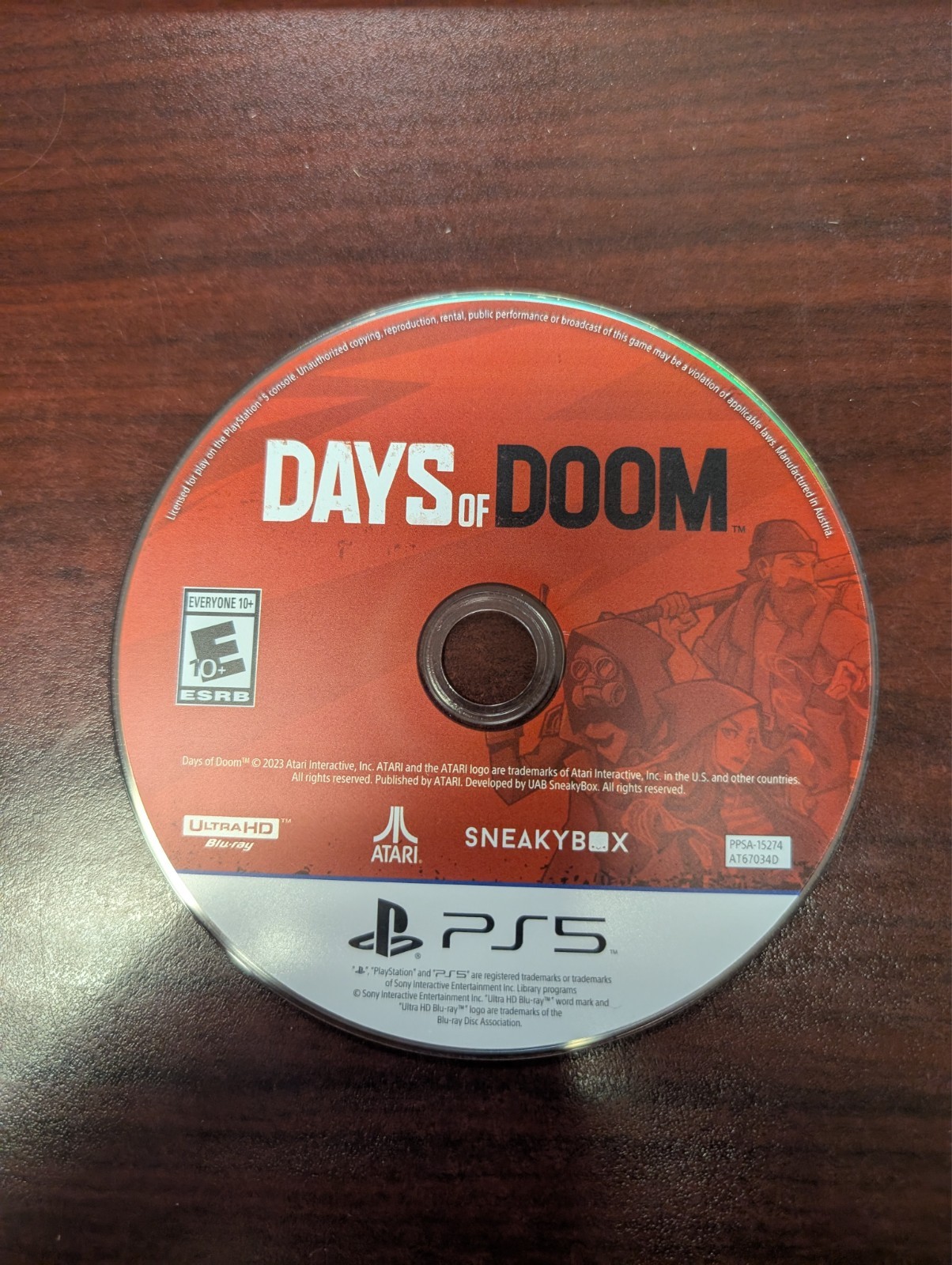 Days of Doom (PlayStation 5 PS5) NO TRACKING – DISC ONLY 1345