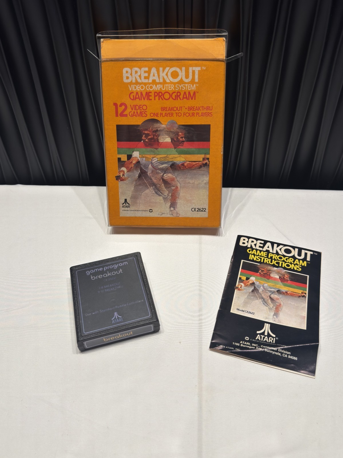 Breakout for Atari 2600 Complete in Box CIB w/ Manual – tested/works
