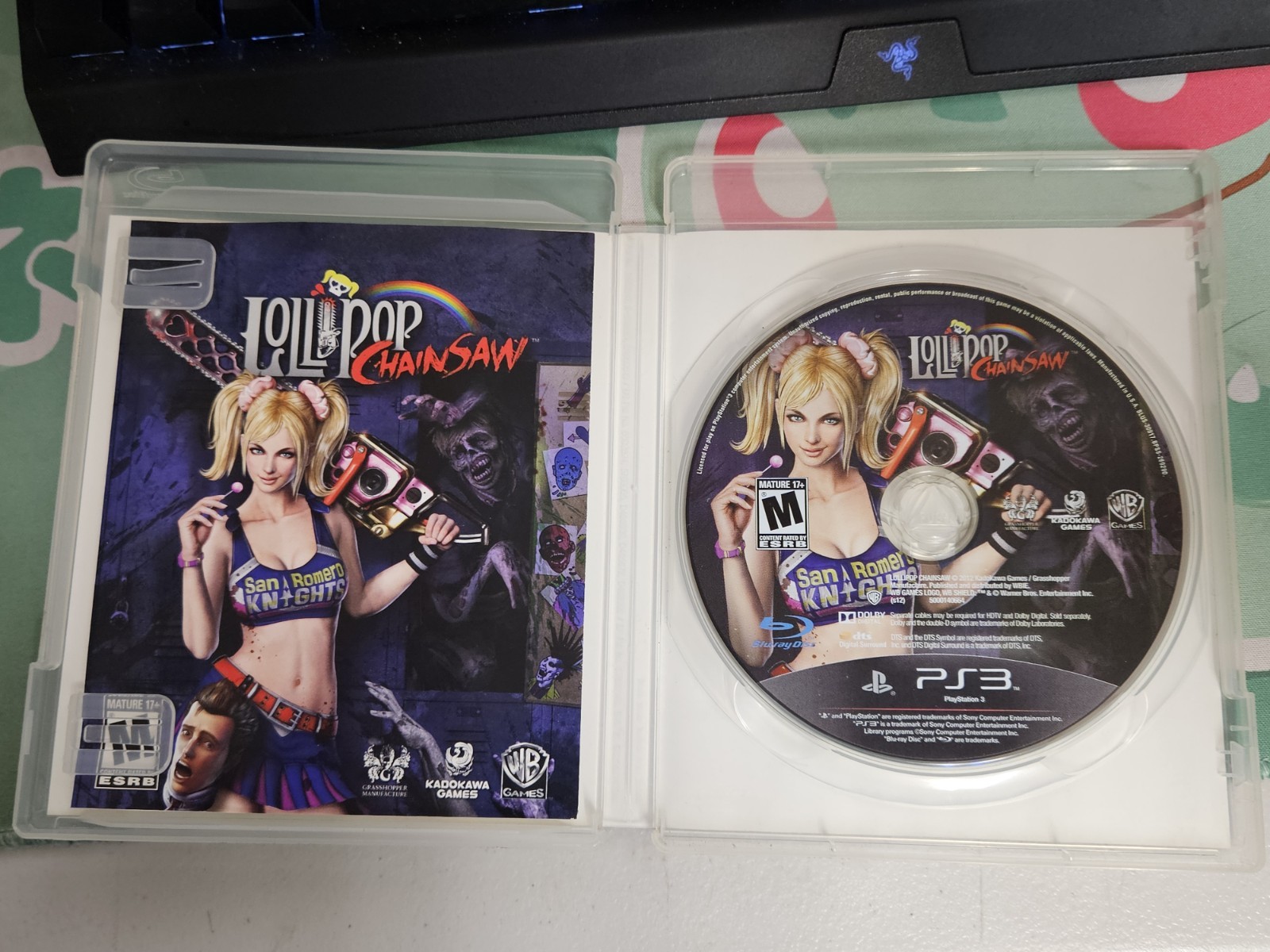 Lollipop Chainsaw Sony PlayStation 3 PS3 COMPLETE CIB FREE SHIPPING *USA SELLER*