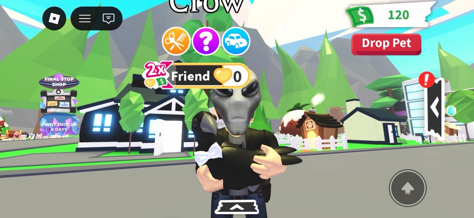 Roblox Adopt Me Pet Crow.