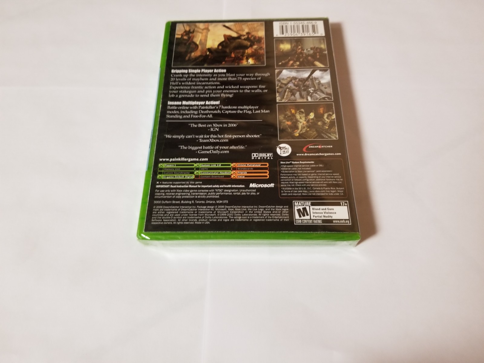 Painkiller: Hell Wars (Microsoft Xbox, 2006) Video Game New Factory Sealed