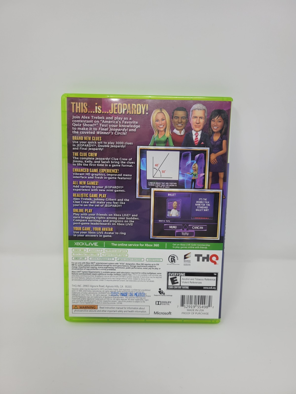 Jeopardy Microsoft Xbox 360, 2012 Complete CIB Tested Free US Shipping See Store
