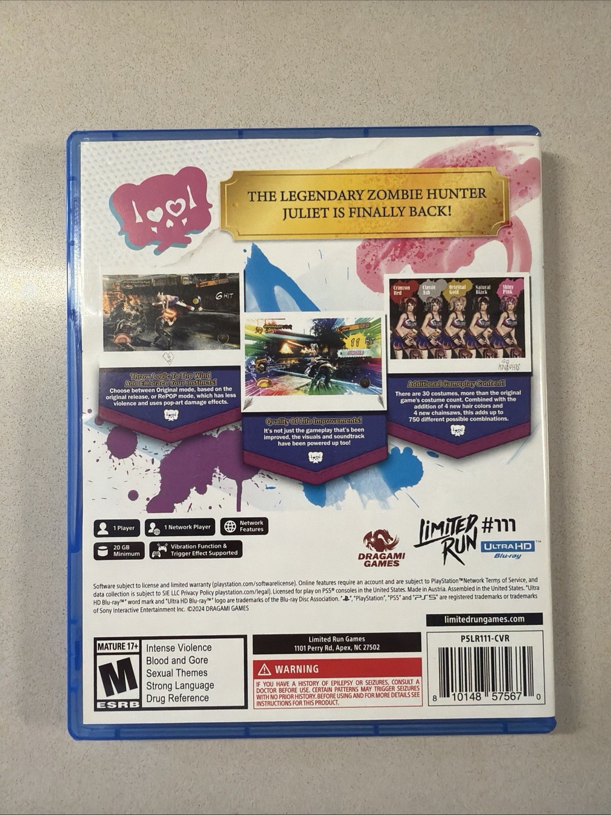 Lollipop Chainsaw: RePOP – PS5 – CIB – Limited Run Games – Very Good