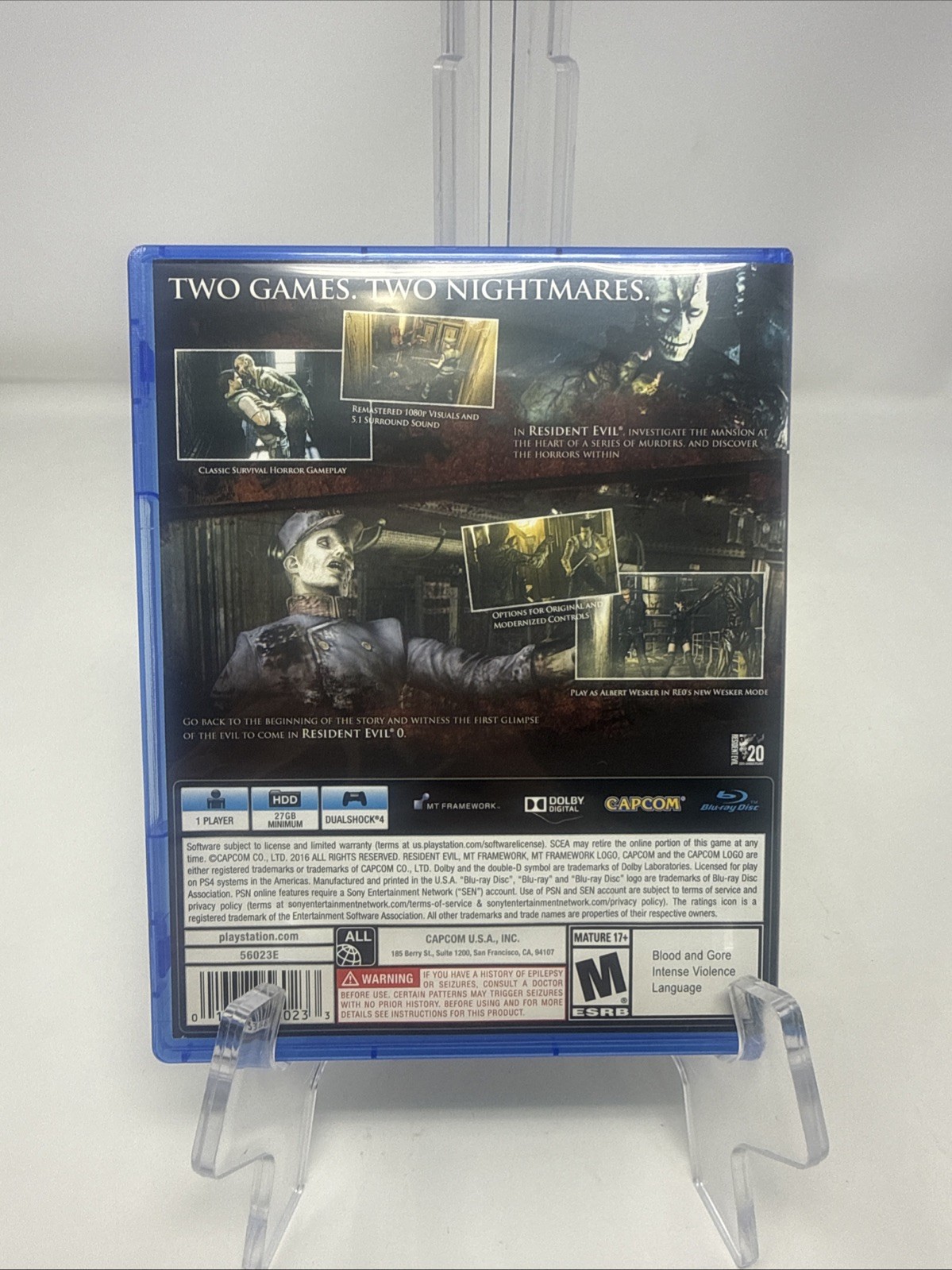 Resident Evil Origins Collection (PlayStation 4, PS4, Complete, & Tested)