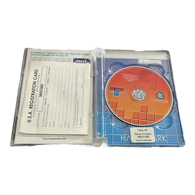 2004 Handmark Cib Tetris Classic Game Pak Palm OS Window 98 PDA Mobile Pocket PC