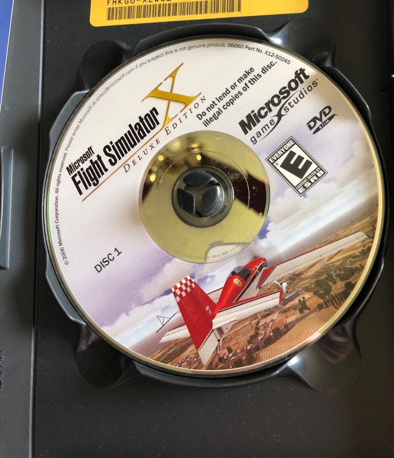 Microsoft Flight Simulator X Deluxe Edition PC DVD Game Manuals KEY