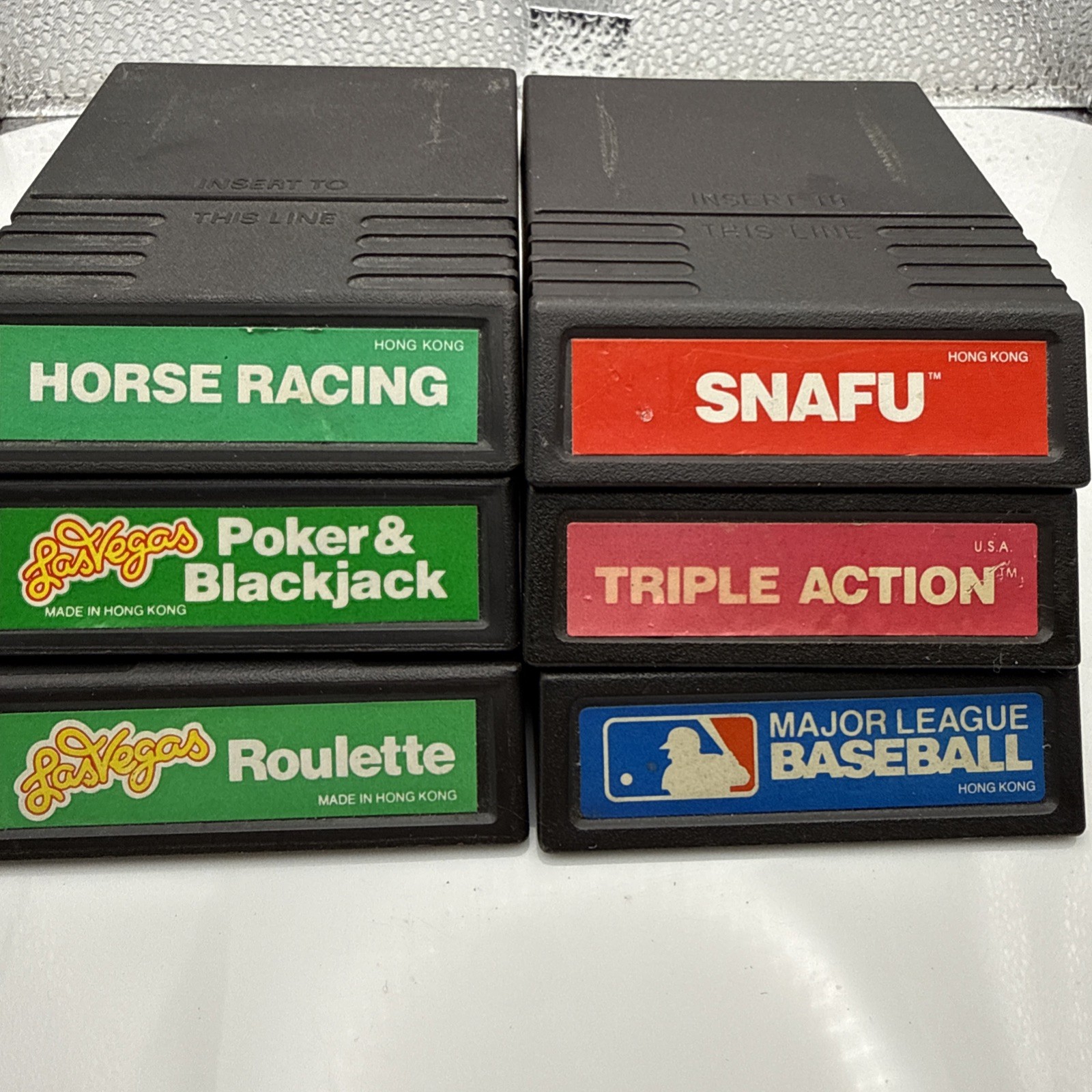 Intellivision Video Gambling Game Cartridges Only 6 Games Fast Free Shipping