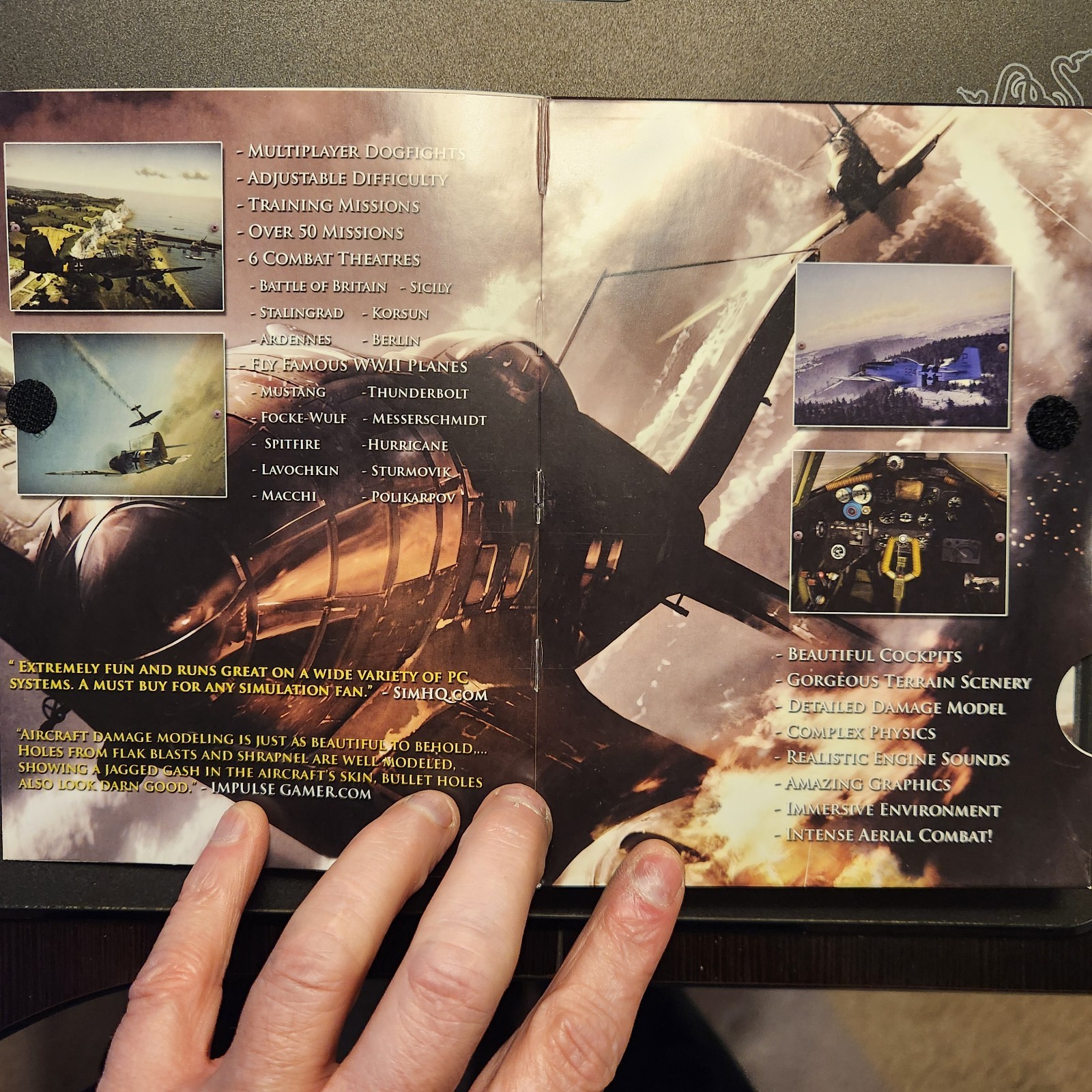 *WINGS OF PREY* WWII AIR COMBAT PC GAME, COMPLETE W/ SLIP COVER & MANUAL 2010