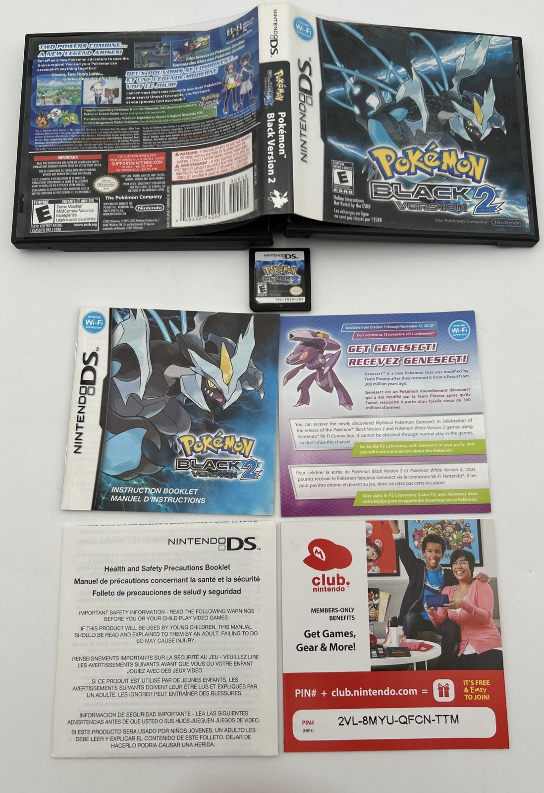 Pokémon: Black Version 2 (DS, 2012) 100% Authentic CIB w/Manual Tested Works EUC