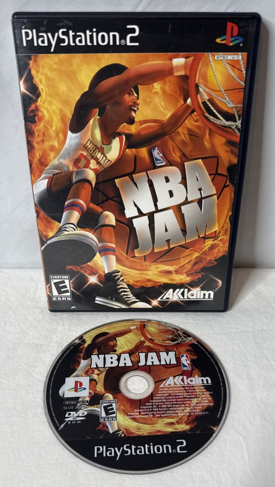 NBA Jam (Sony PlayStation 2, 2003) Tested No Manual