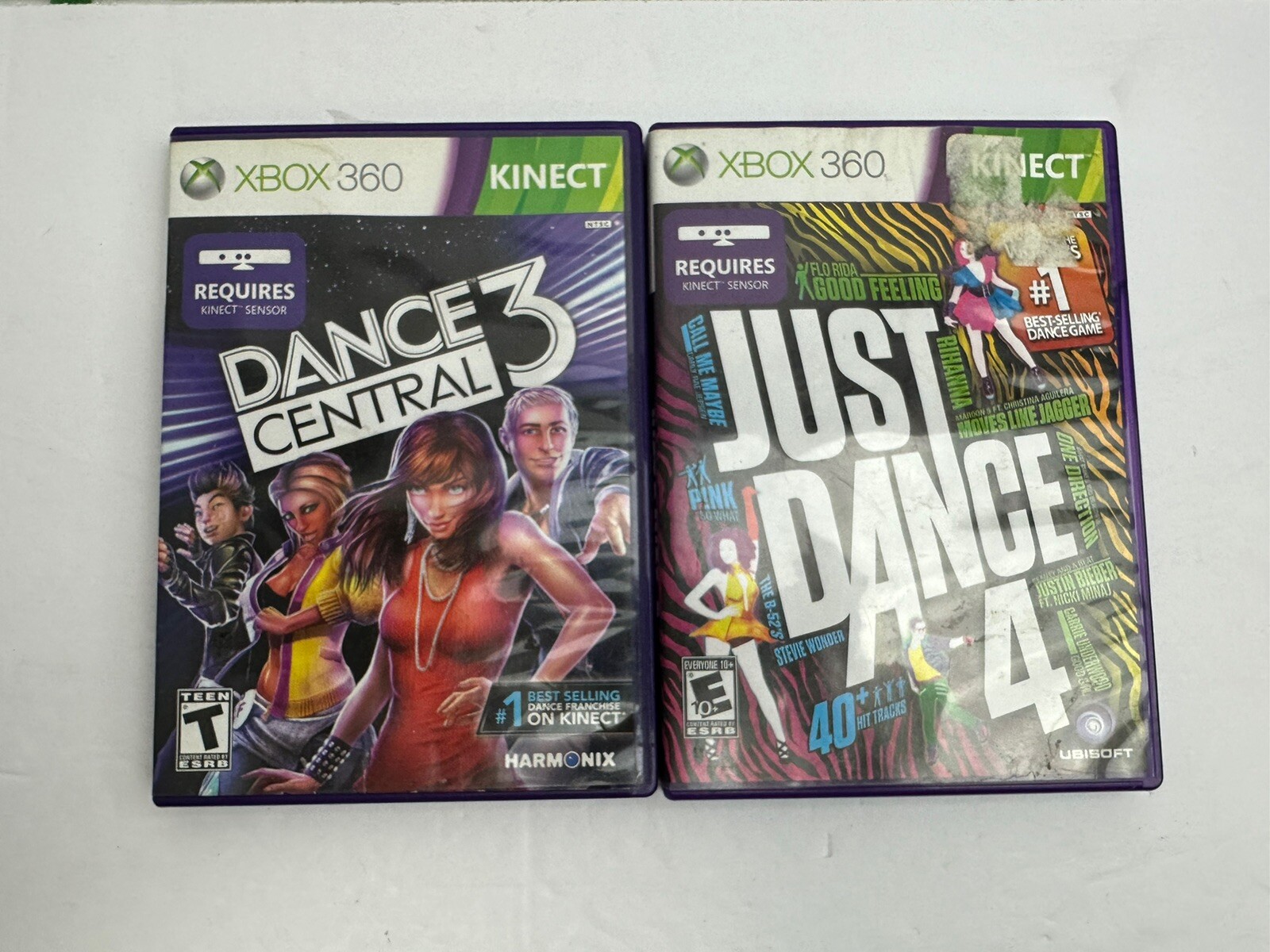 Lot Of 2 Xbox 360 Games – Dance Central 3 & Just Dance 4