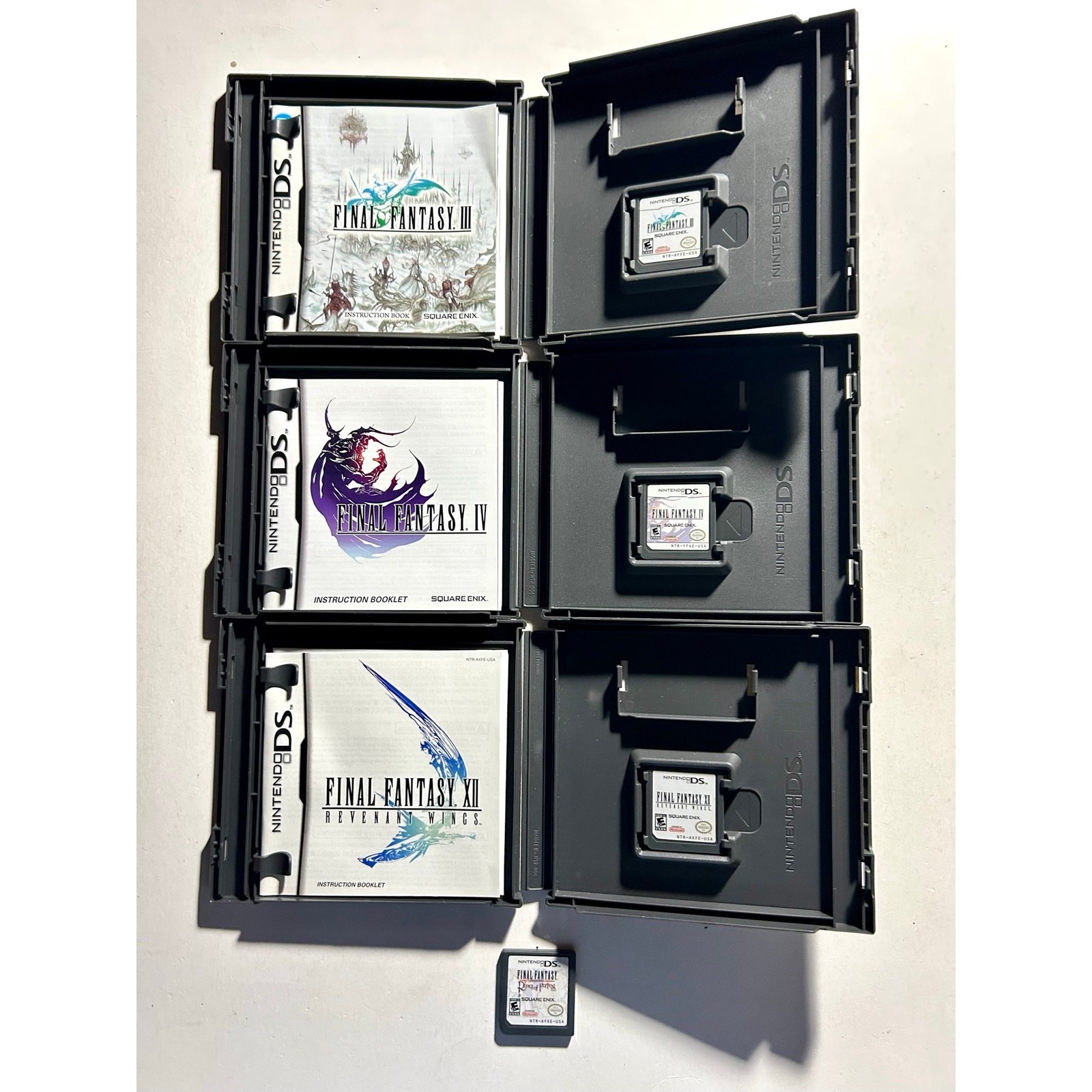 DS Video Game Final Fantasy Bundle Lot🔥Works Great! III & XII & IV