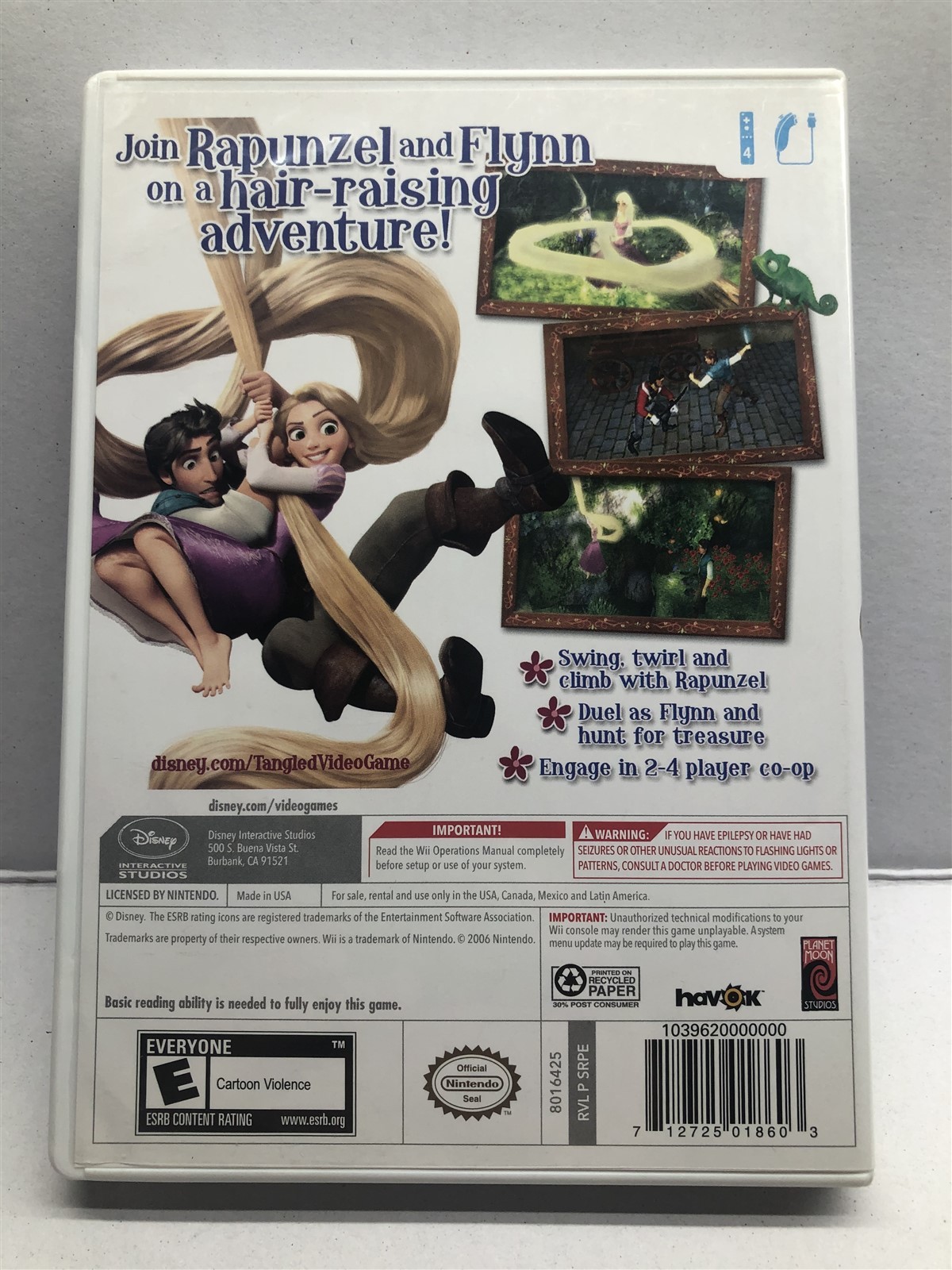 Disney Tangled – Nintendo Wii – Complete w/ Manual – Clean & Tested