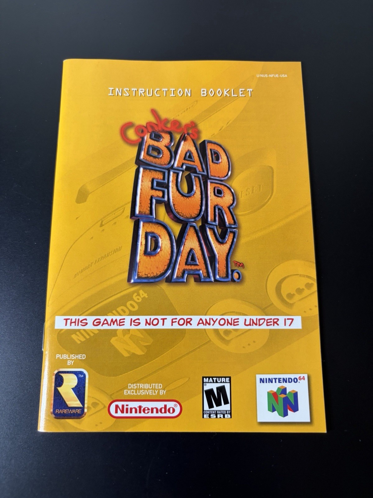 Conker’s Bad Fur Day Nintendo 64 N64 Game Complete Excellent