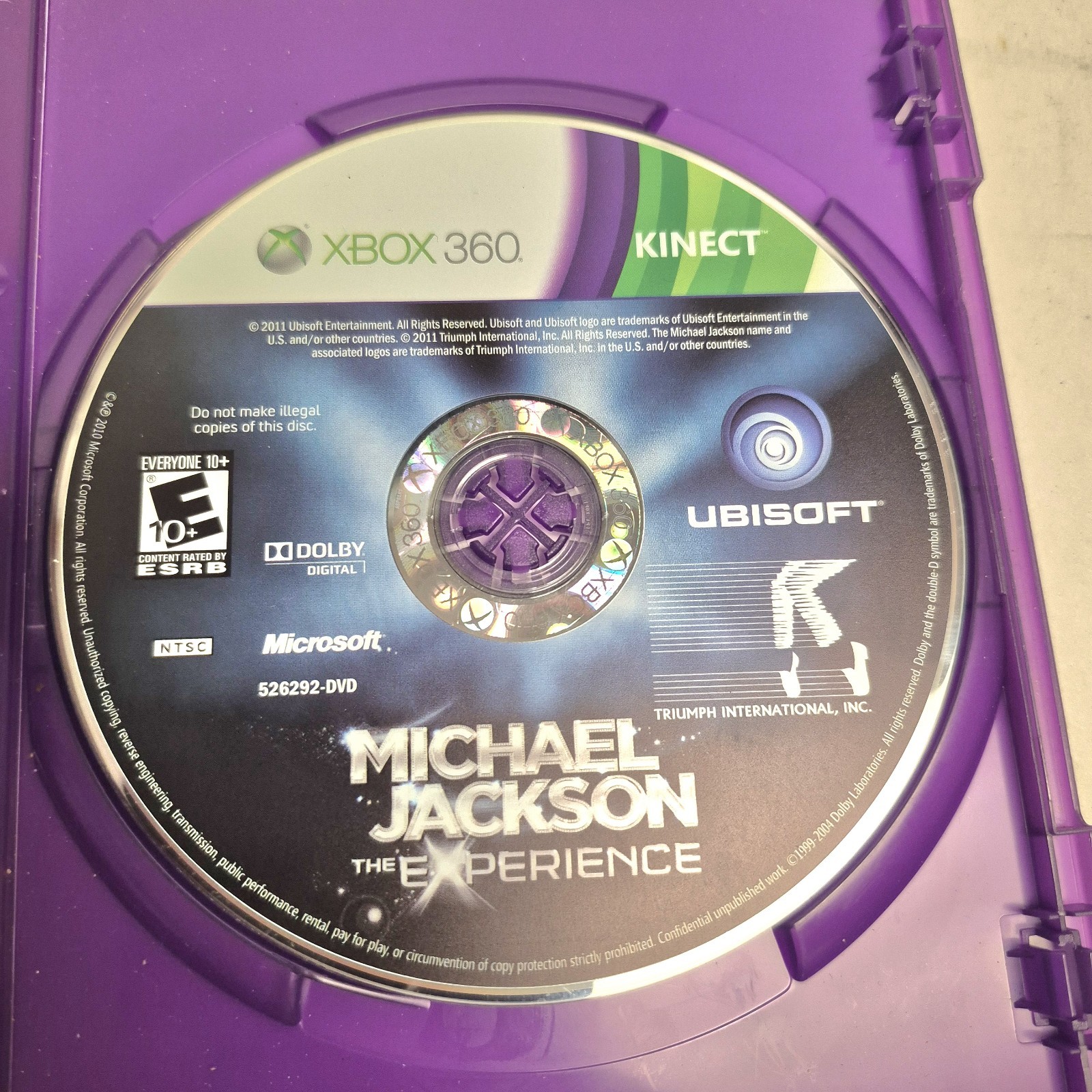 Michael Jackson: The Experience (Microsoft Xbox 360 Kinect ) Complete Video Game