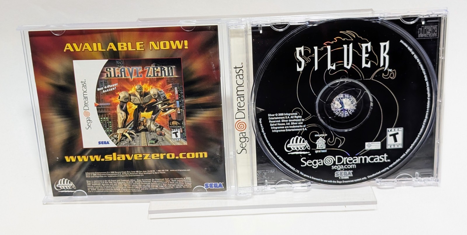 Silver for Sega Dreamcast, 2000 – CIB Complete & TESTED