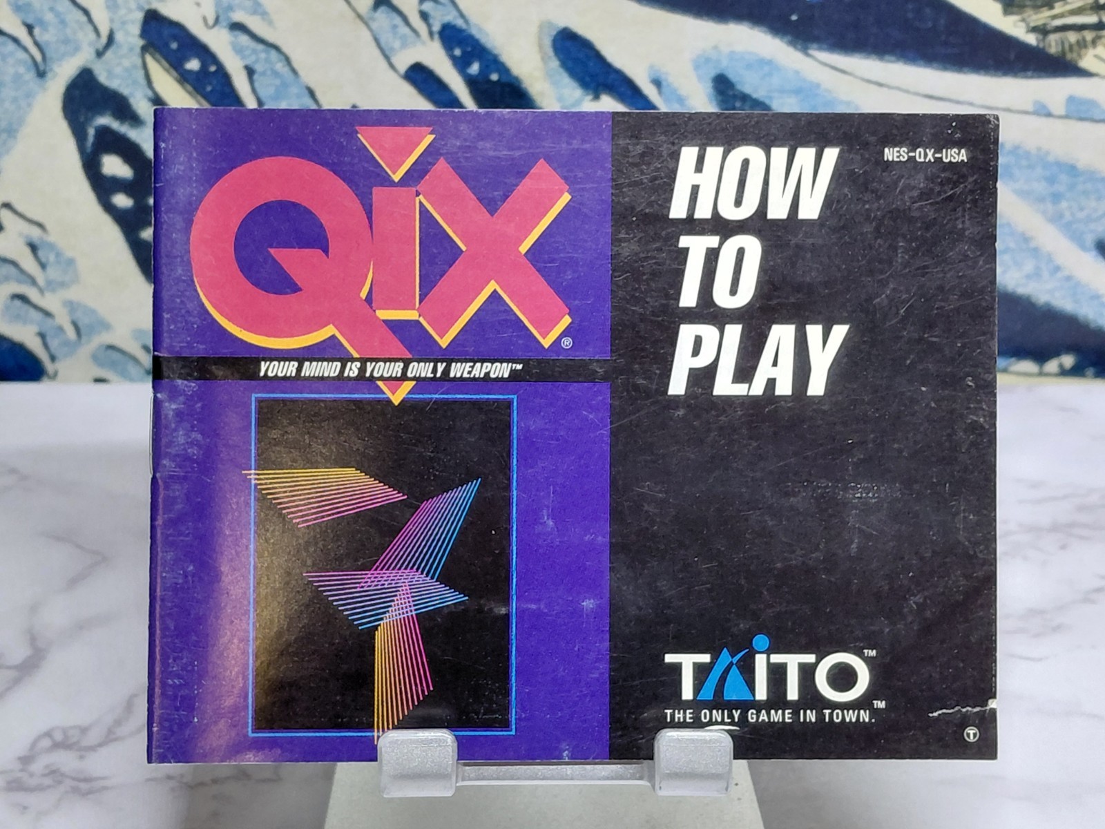 Qix NES Nintendo Entertainment System 1991 Tested. Cartridge, Manual.