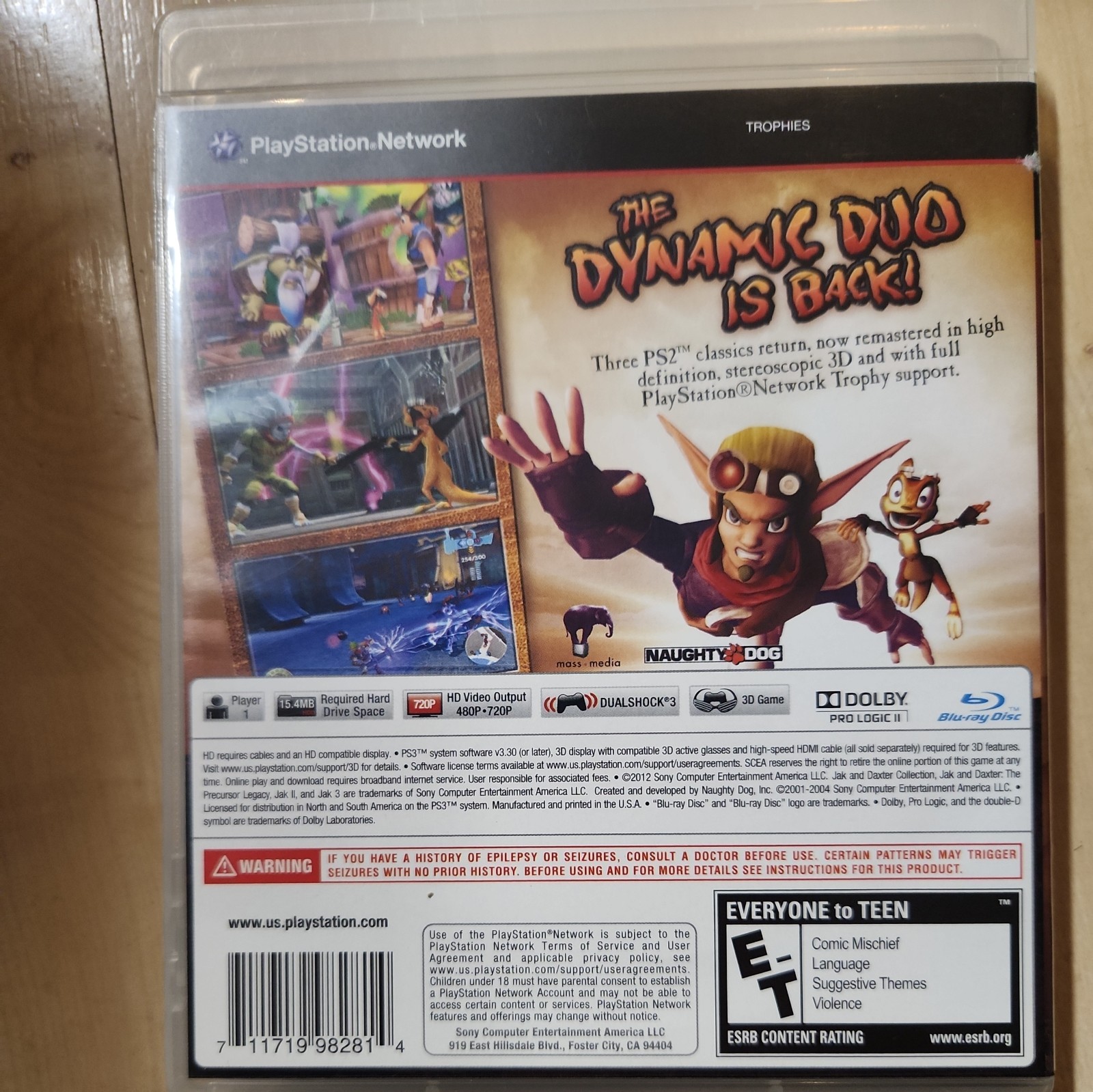 Jak & Daxter Collection – Sony Playstation 3 PS3 Tested Authentic Guarantee