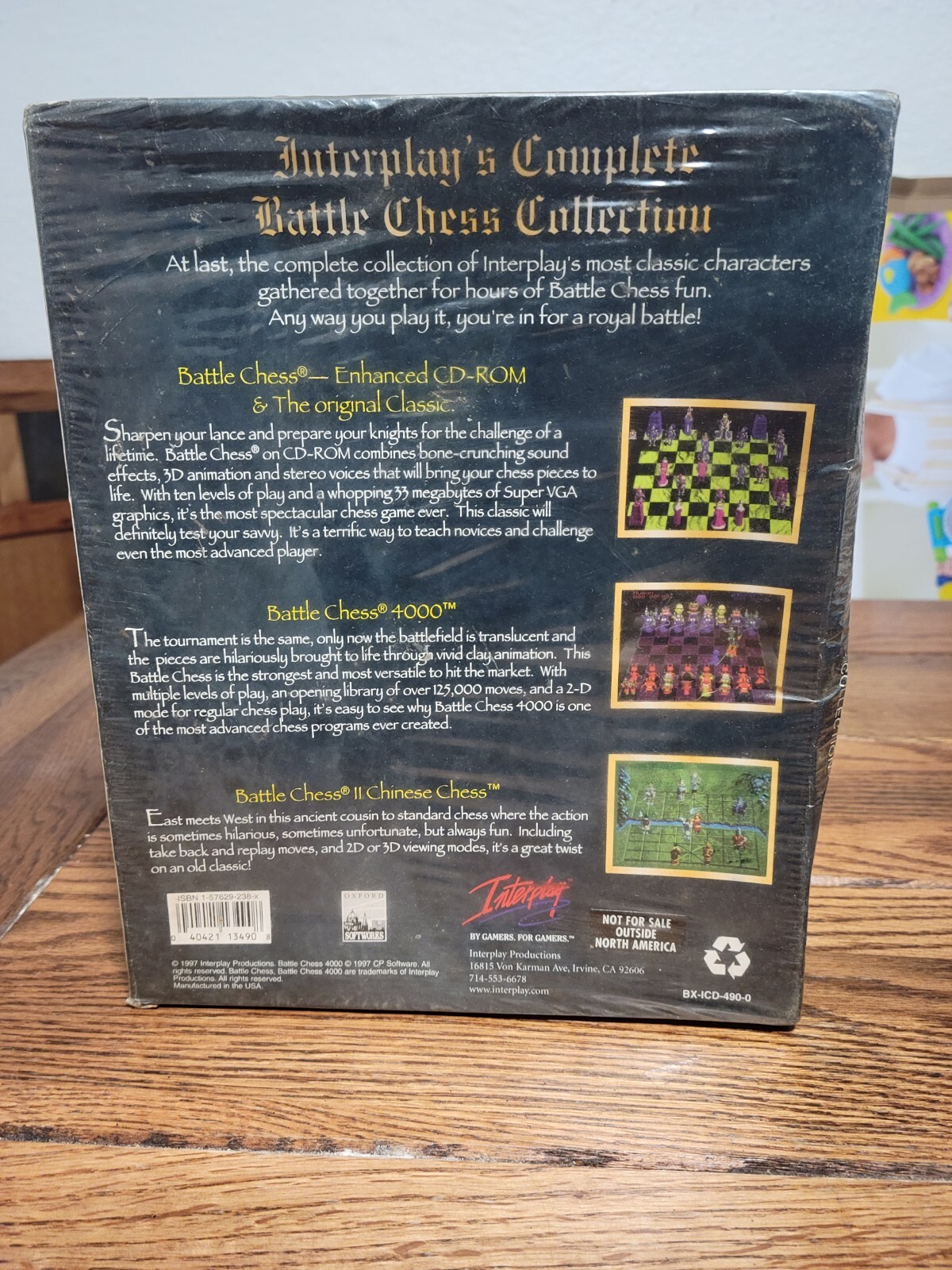 Battle Chess Collection PC CD-ROM Interplay 1997 Vintage 4-game set MS-DOS New