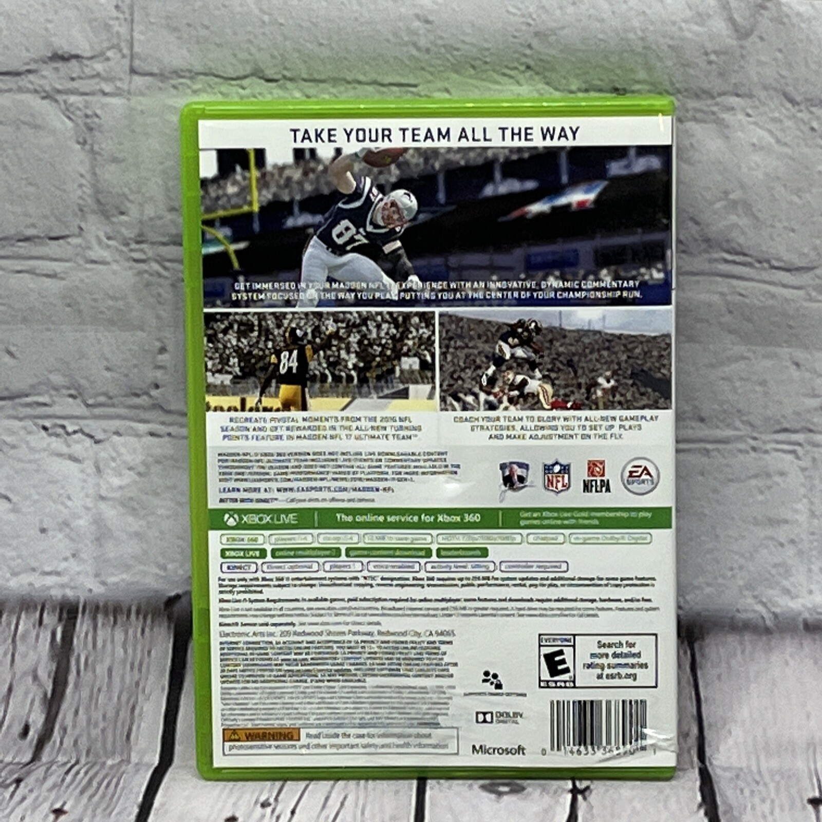 Madden NFL 17 (Microsoft Xbox 360, 2016) Tested