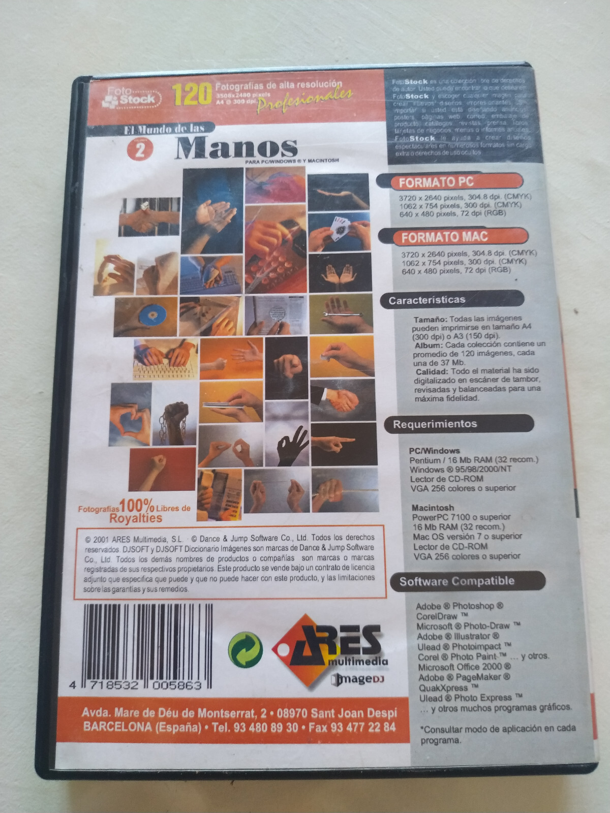 The World of Hands Photo Stock 120 Photos – Game for PC CD-ROM Spain Edition