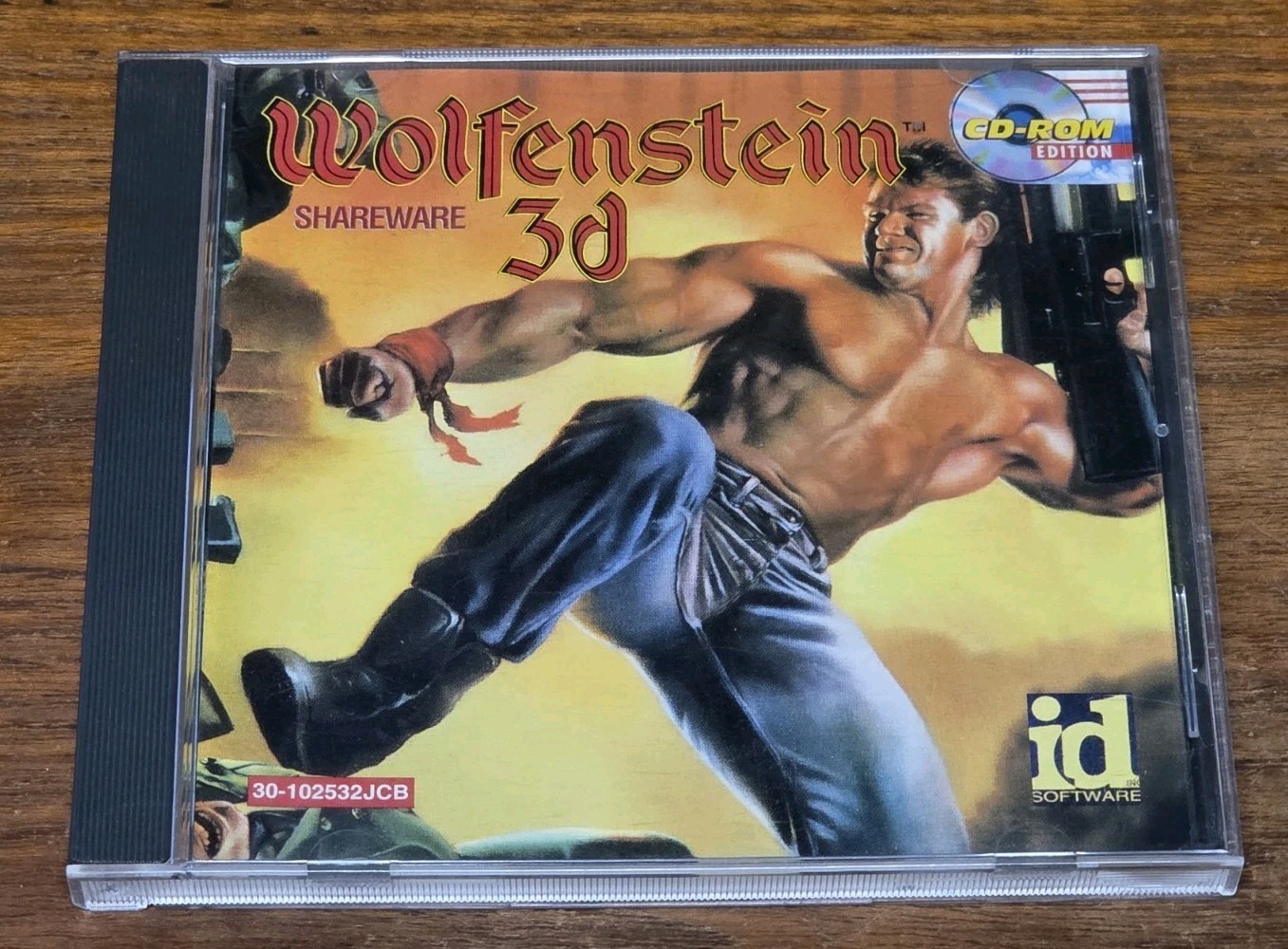 Wolfenstein 3d Shareware PC CD-ROM w/ Jewel Case (Id Software, 1993)
