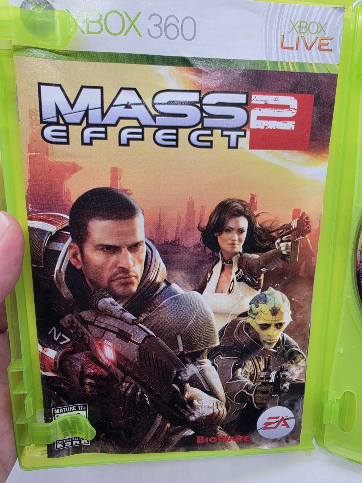 Mass Effect 2 (Xbox 360) White Label CIB COMPLETE Mint Tested Working