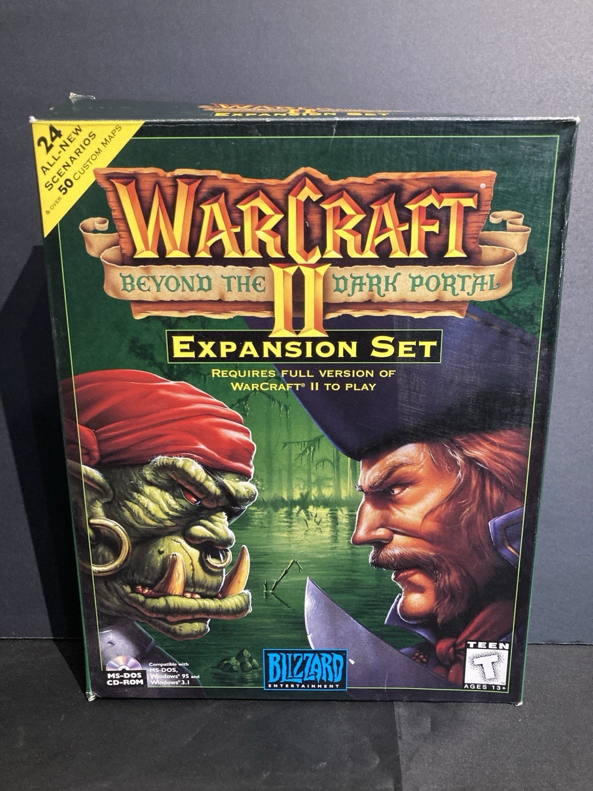 WarCraft II Beyond the Dark Portal Blizzard 1995 Big Box PC 1st Edition Complete