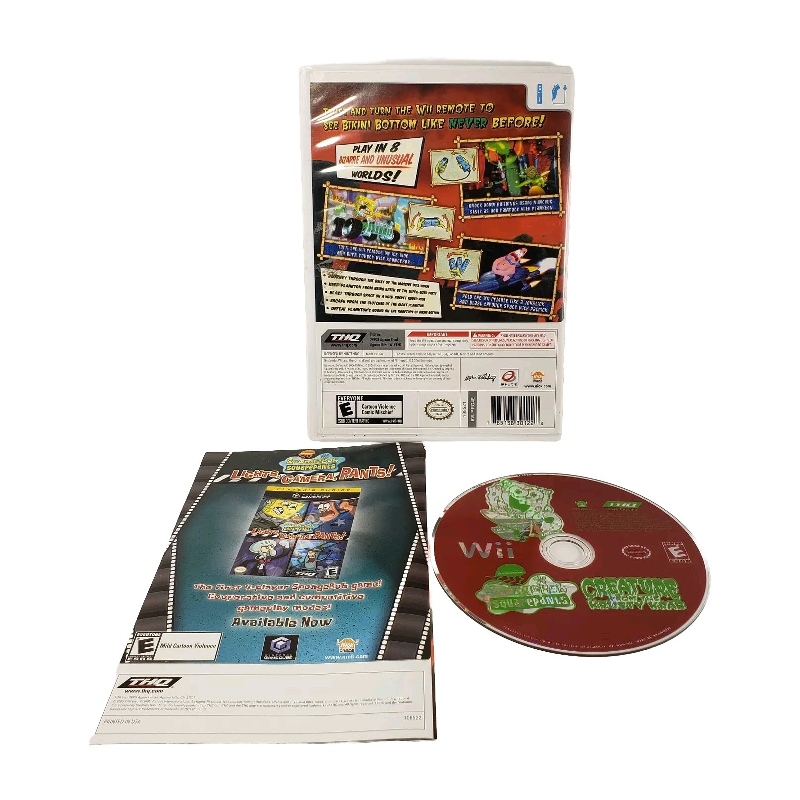SpongeBob SquarePants: Creature from the Krusty Krab (Nintendo Wii, 2006)