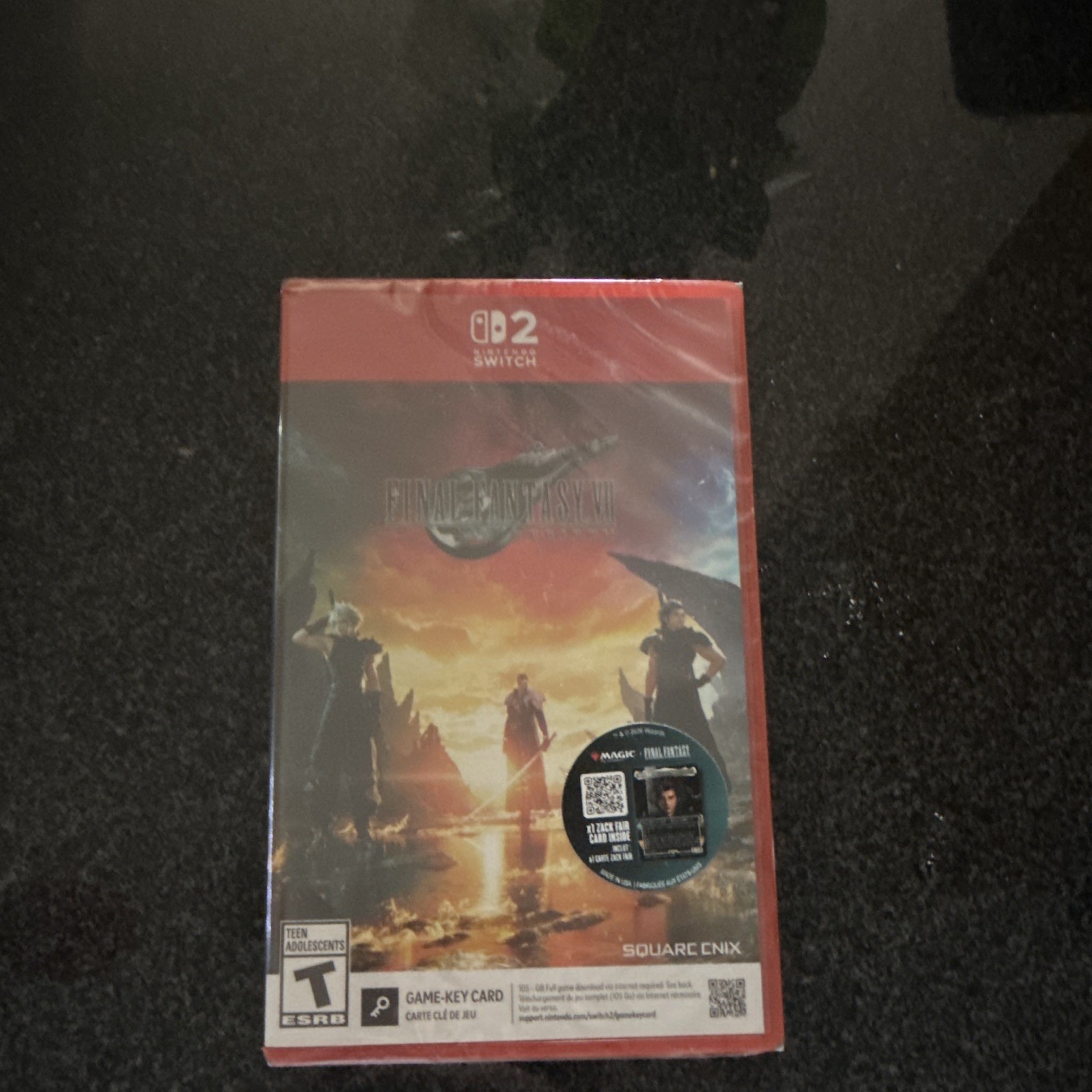 Square Enix Final Fantasy VII Rebirth Game-Key Card Nintendo Switch 2 T NTSC
