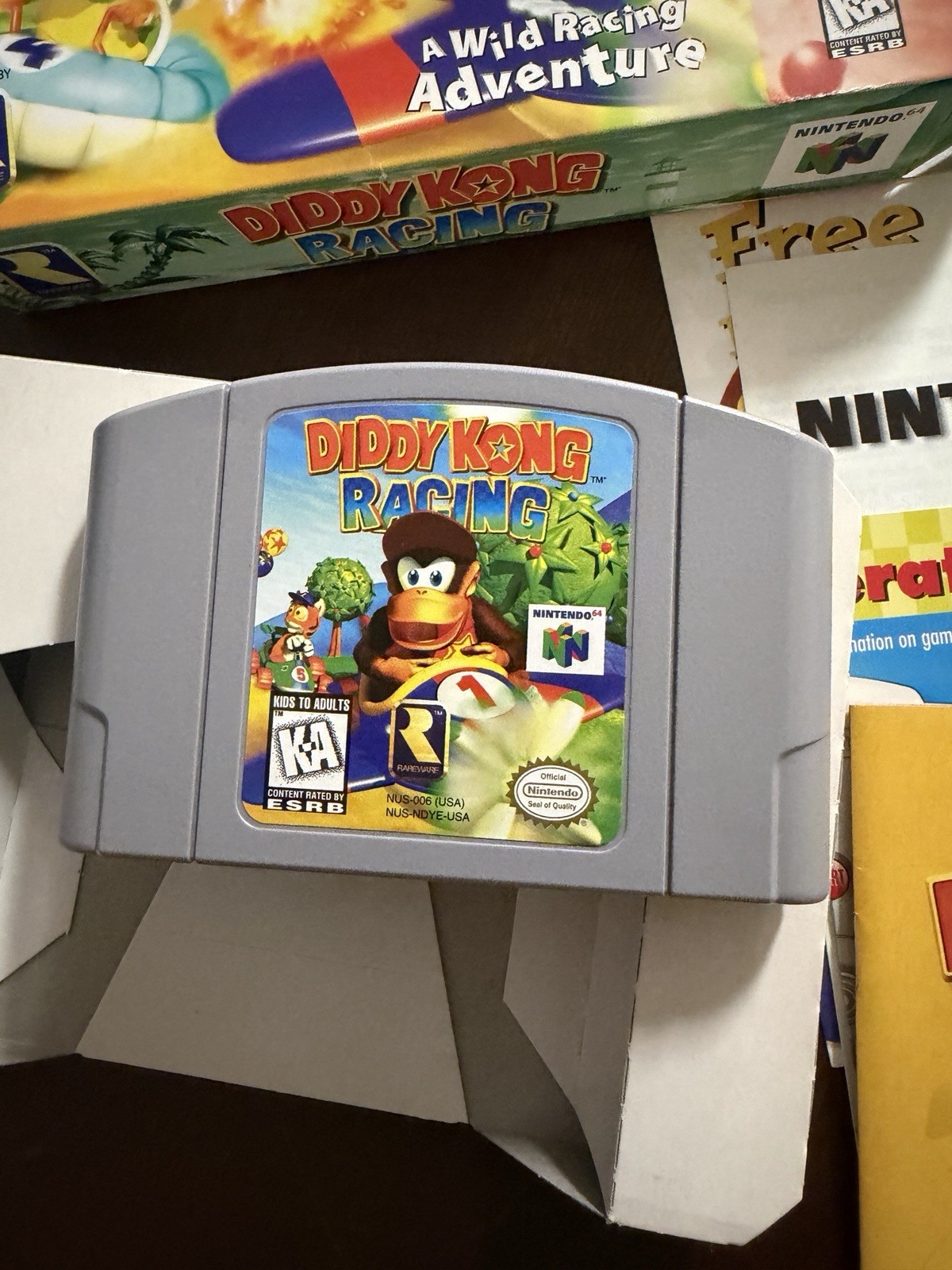 Diddy Kong Racing N64 CIB Complete In Box Nintendo 64 Authentic Game