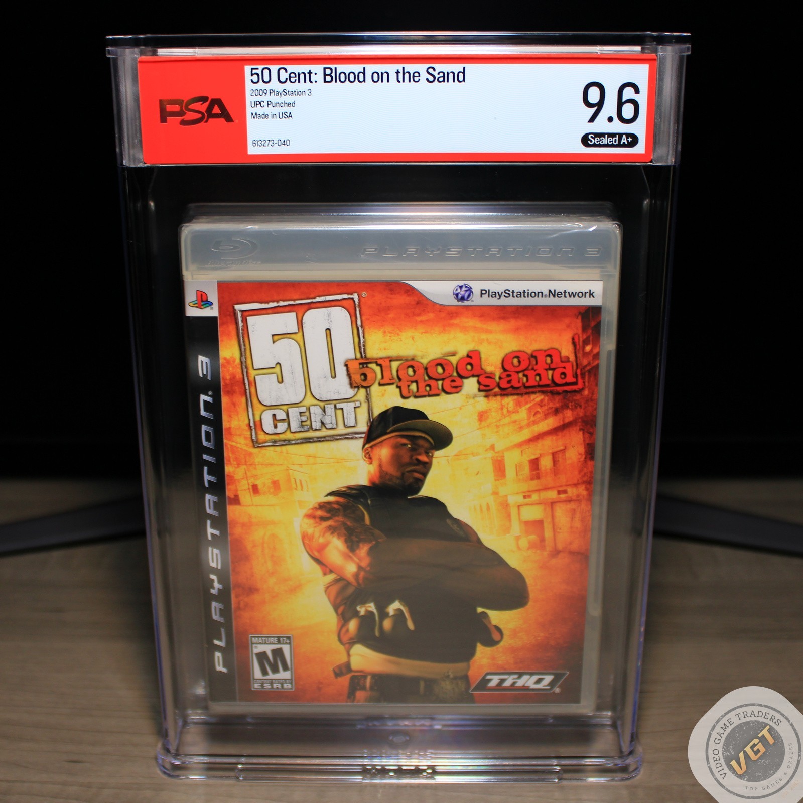 PSA 9.6 A+ – 50 Cent: Blood on the Sand [UPC Punch] PlayStation 3, PS3 2009 NEW!