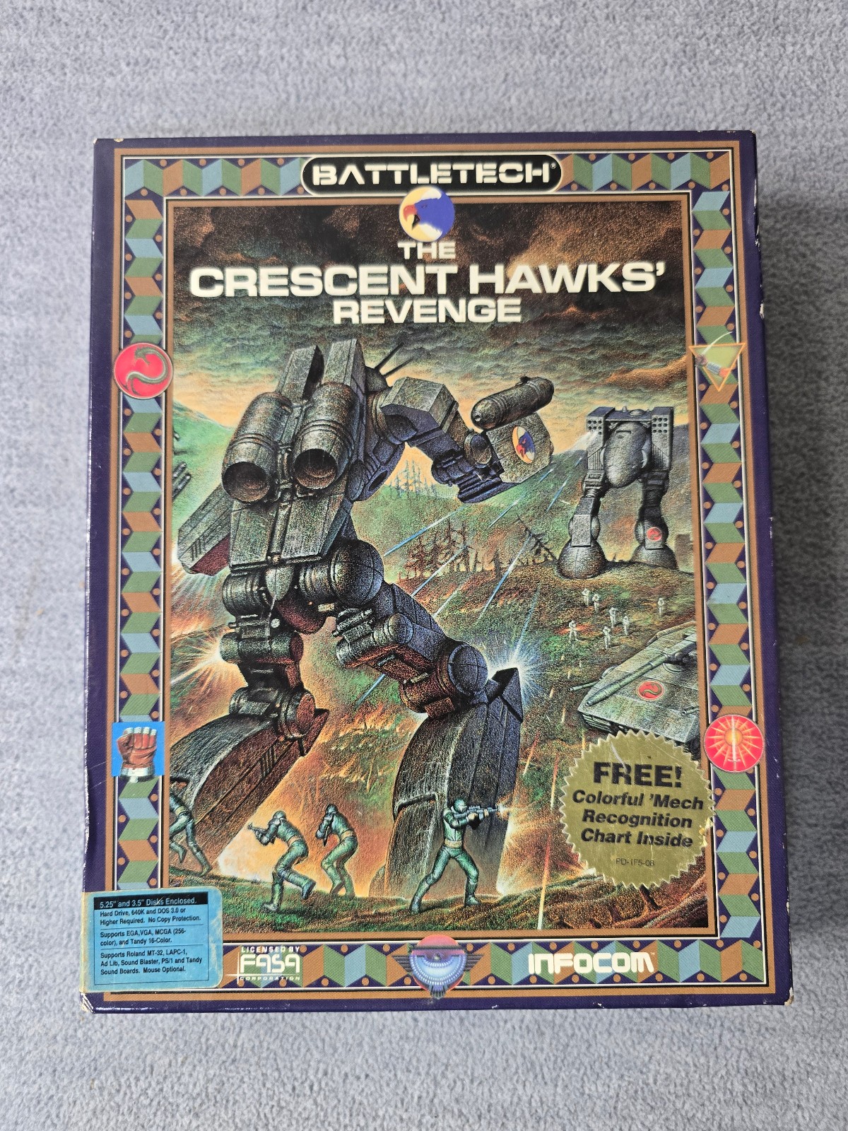 Infocom Computer Game Battletech – The Crescent Hawks’ Revenge with Poster