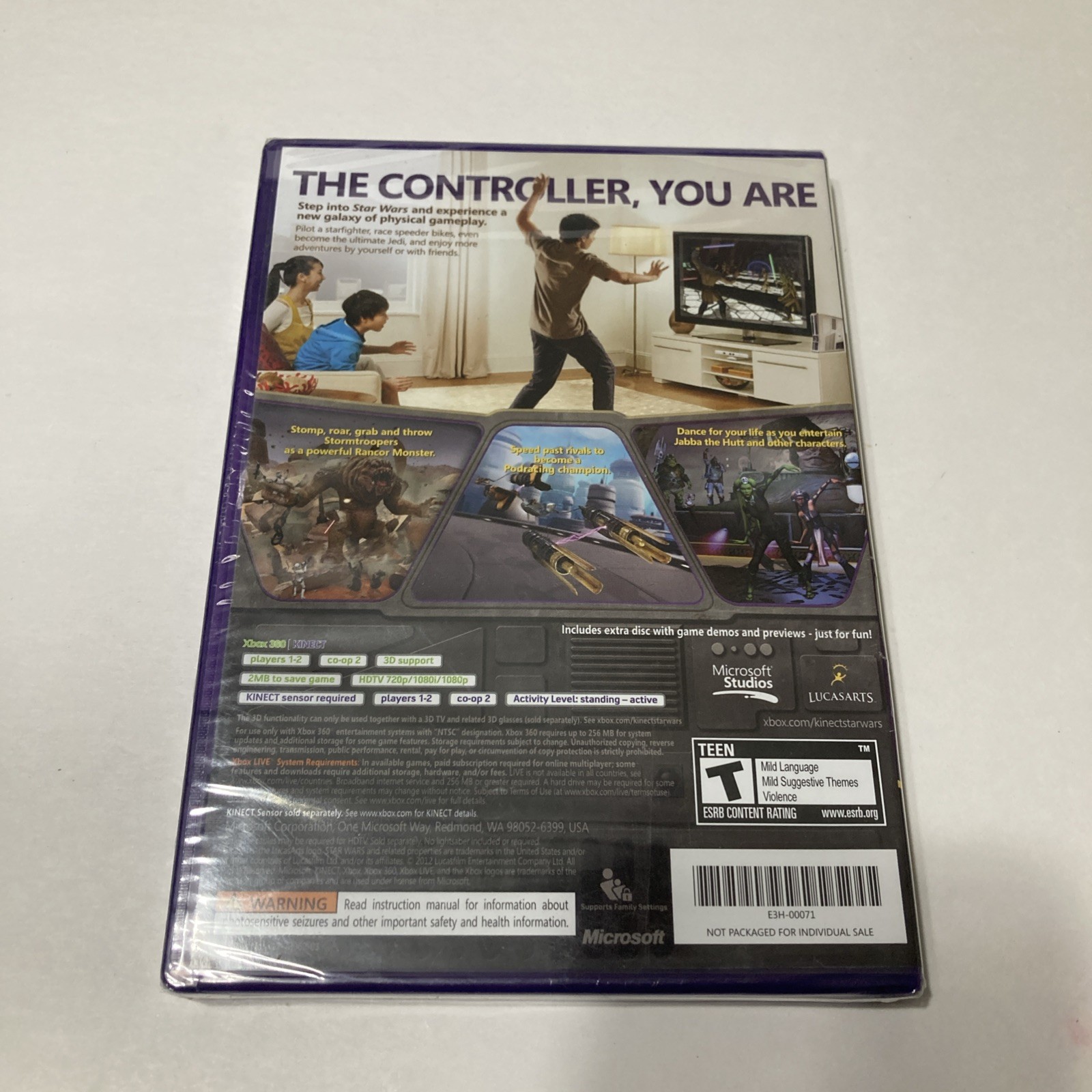 Kinect Star Wars (Microsoft Xbox 360, 2012) New Sealed