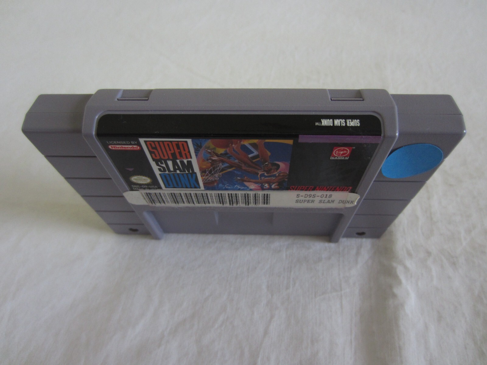 Super Slam Dunk SNES Super Nintendo NOA Library Promotional Not for Resale