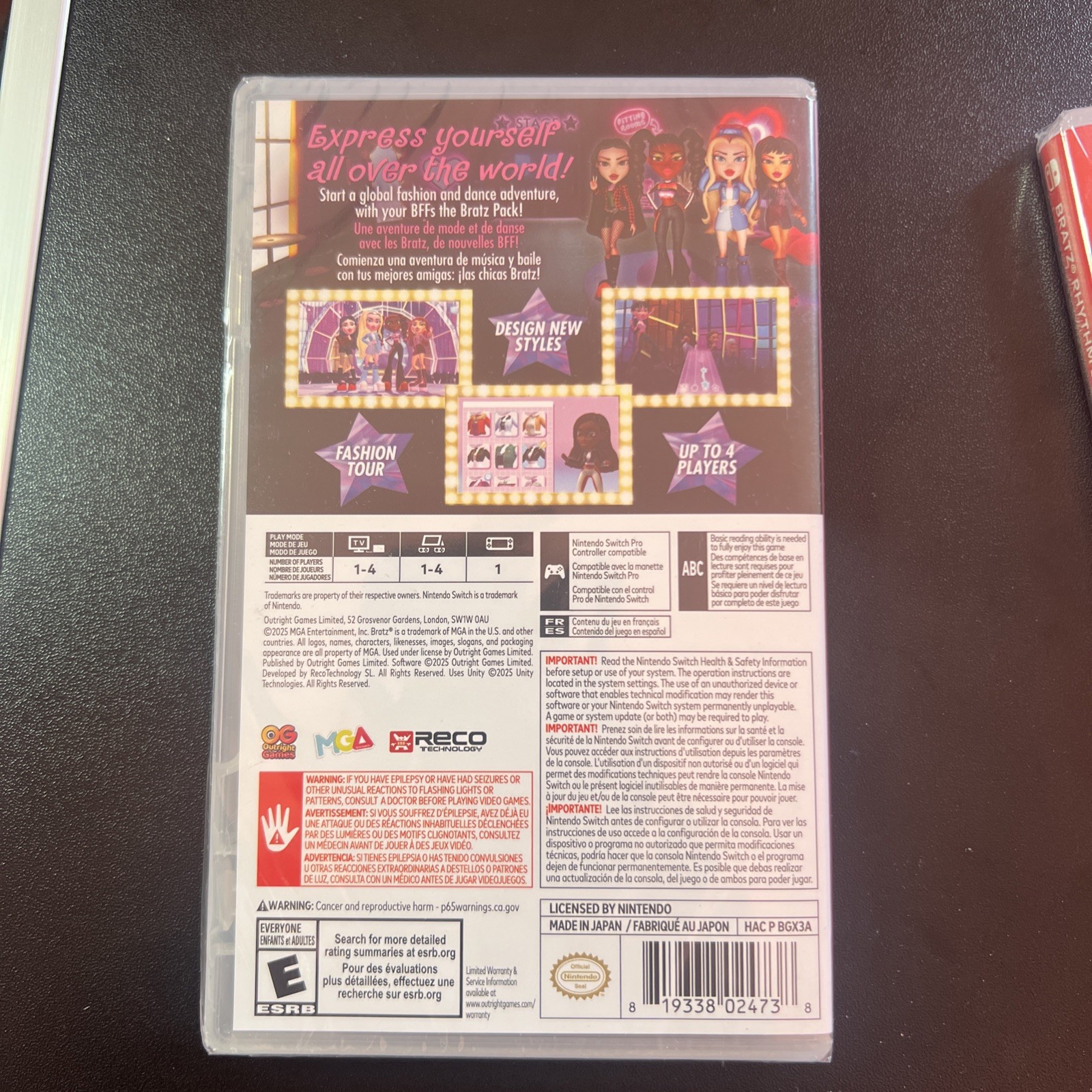 Bratz Rhythm & Style – Nintendo Switch Family Videogame – NEW FREE US SHIPPING