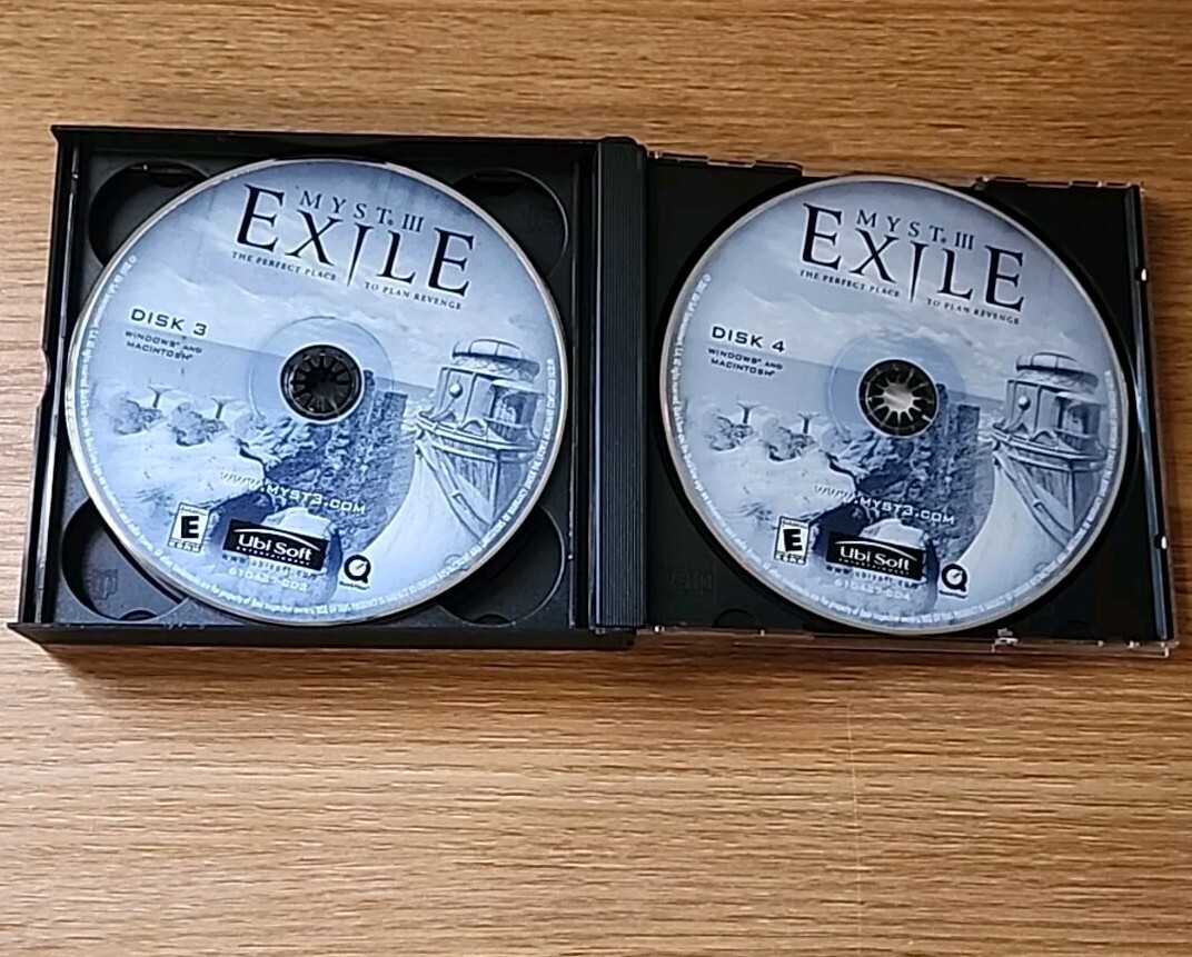 Myst III: Exile (Windows/Mac PC CD-ROM, 2001) – CIB – Very Good – FREE SHIPPING